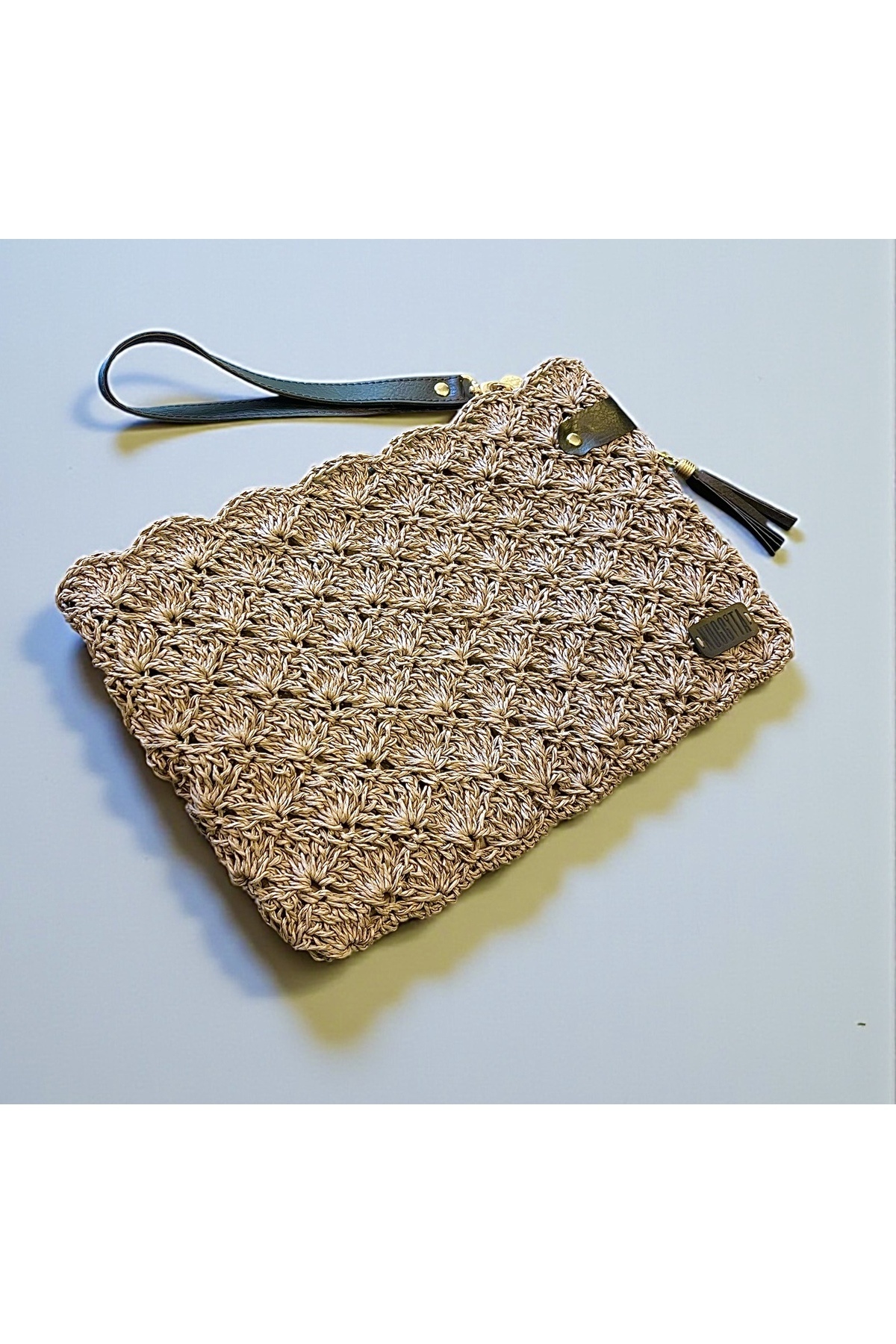 Women's Handmade Mink Clutch Portfolio Bag