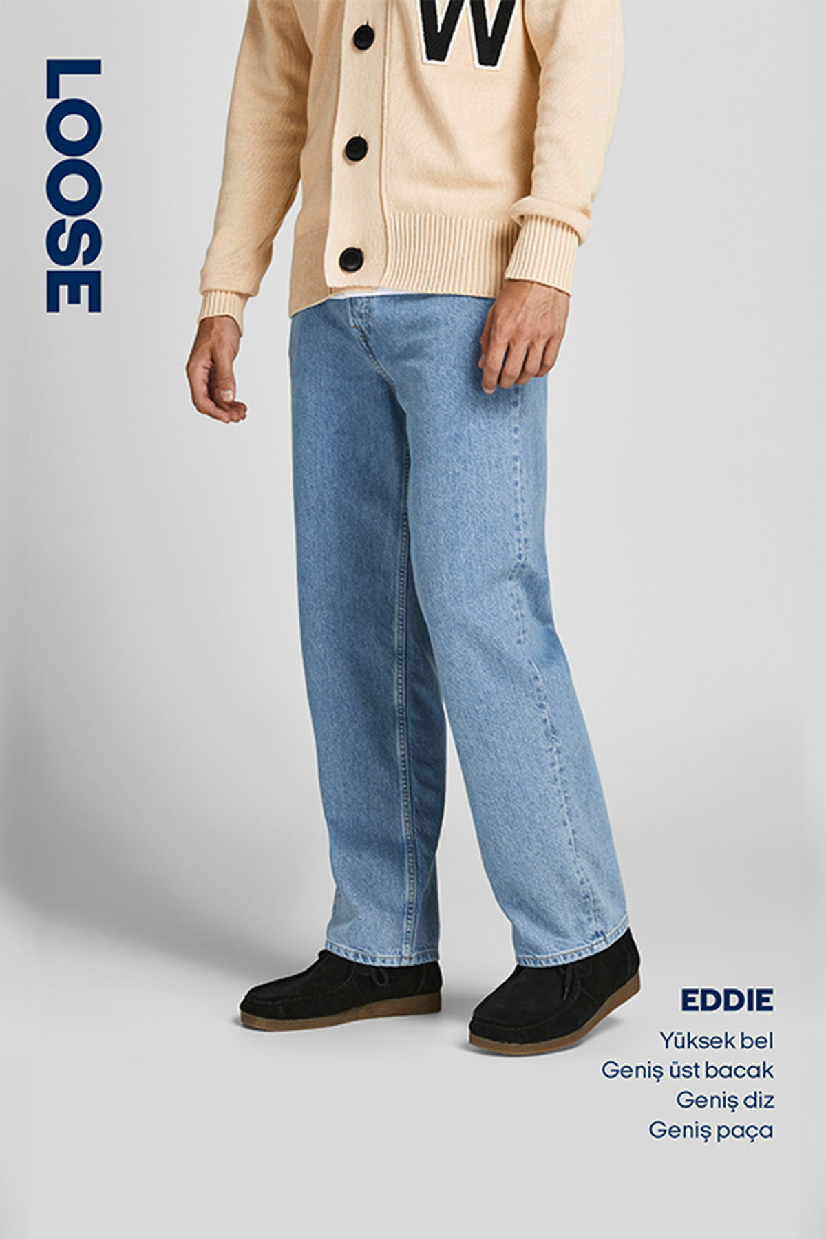 شلوار جین مردانه راسته فاق نرمال | جک اند جونز Jack & Jones 12249028 - تصویر 5