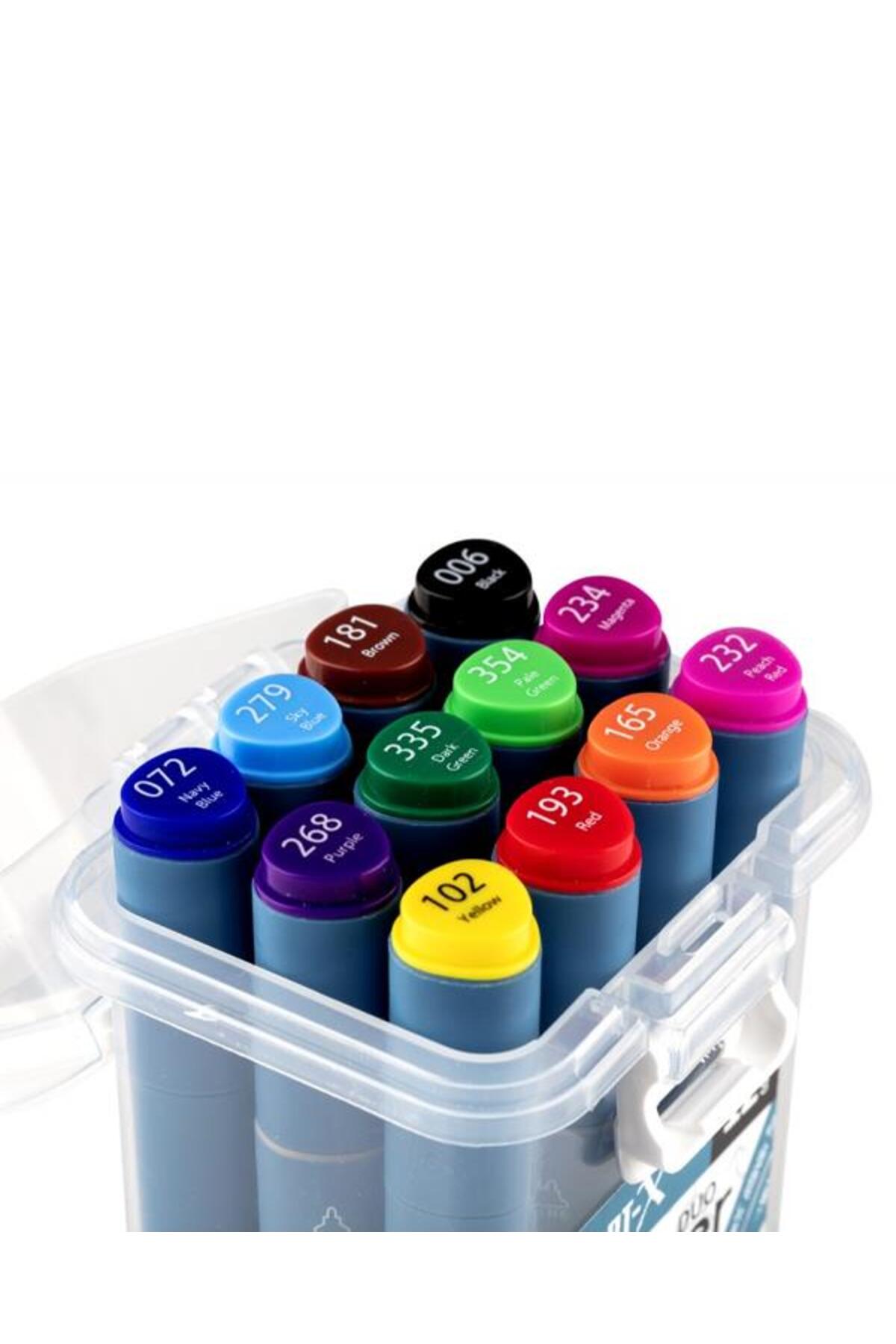 Rich Art X Sketch Duo Marker Çift Uçlu Marker Kalem 12 Renk Set