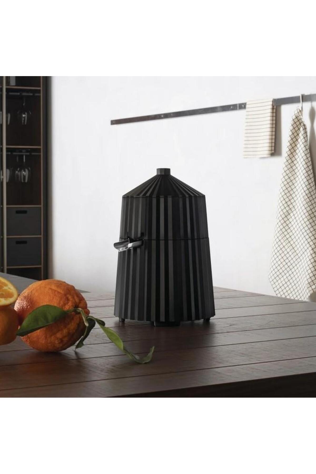 Alessi Plisse Narenciye Sıkacağı Siyah