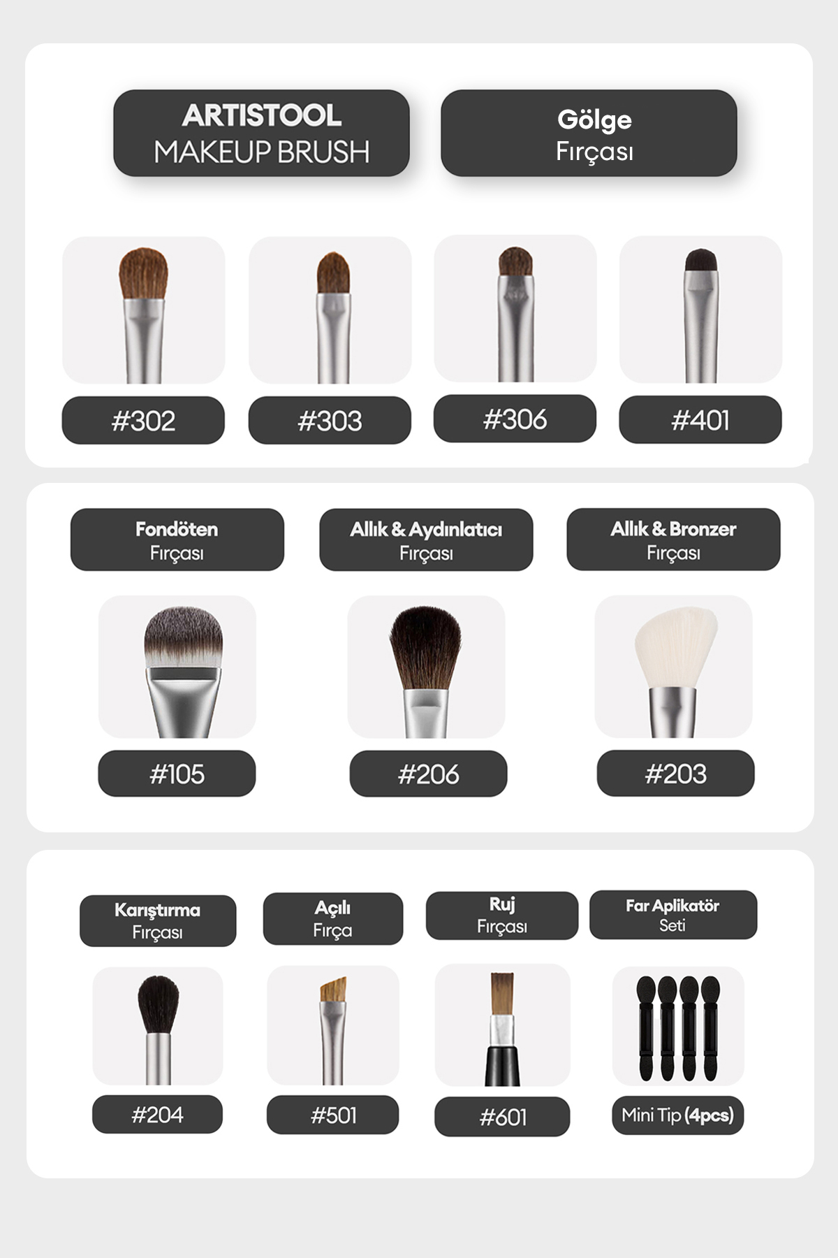 Far Fırçası Artistool Shadow Brush #303 — 8806185767392 — تصویر 4 از 4
