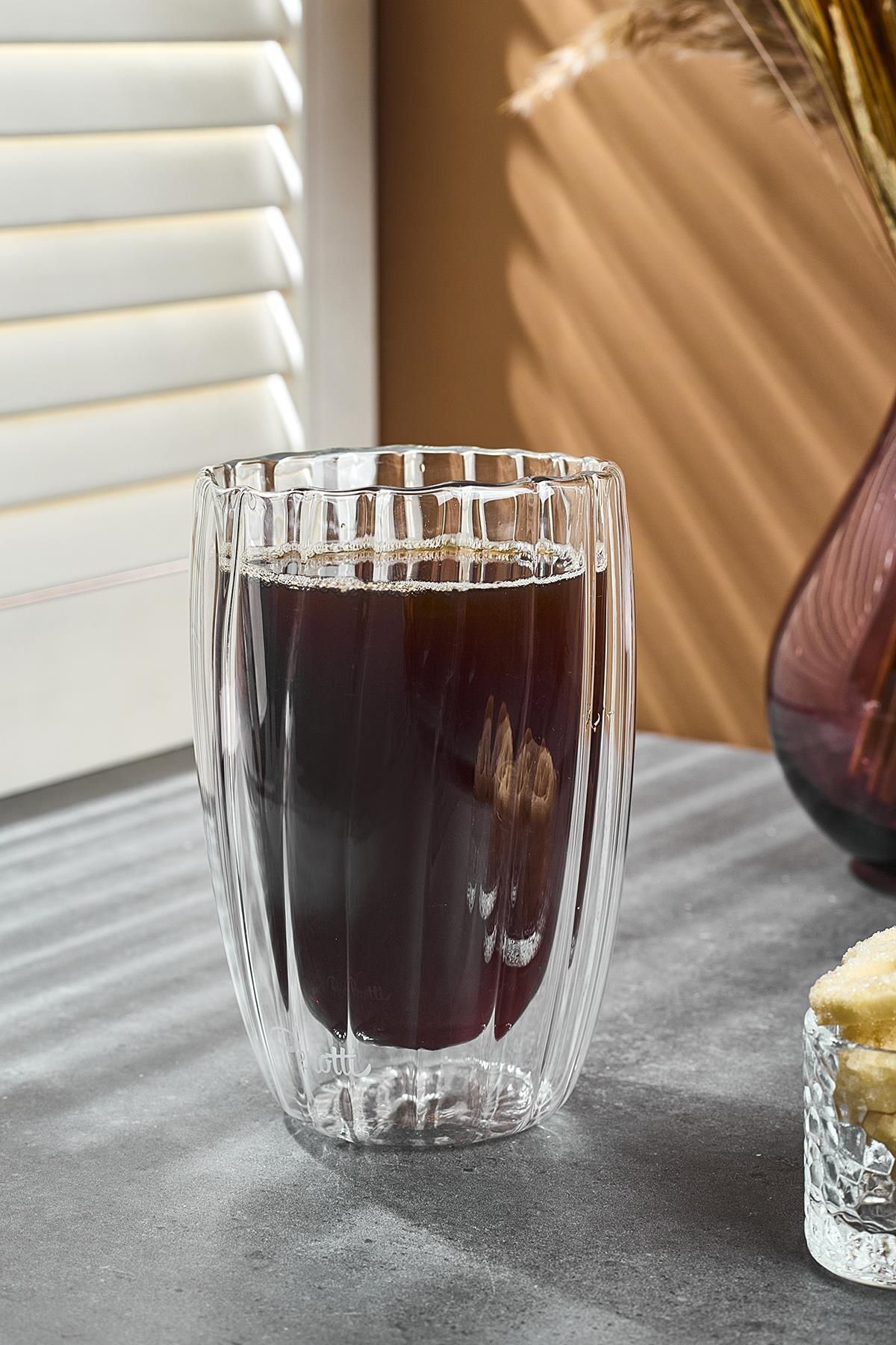Perotti Stripe 450ml Çift Cidarlı Bardak