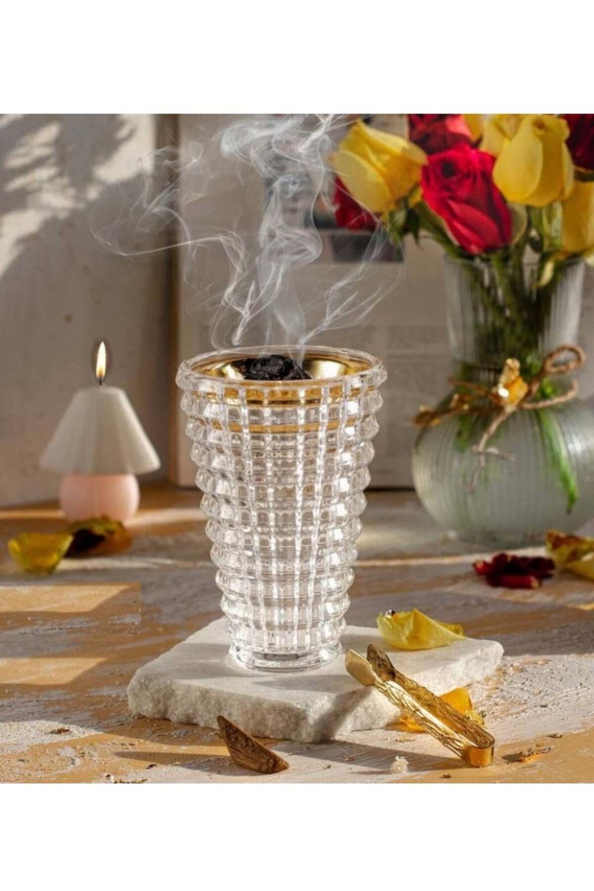 Crystal Incense Burner - Elegant design adds luxury to your home, MTM1,