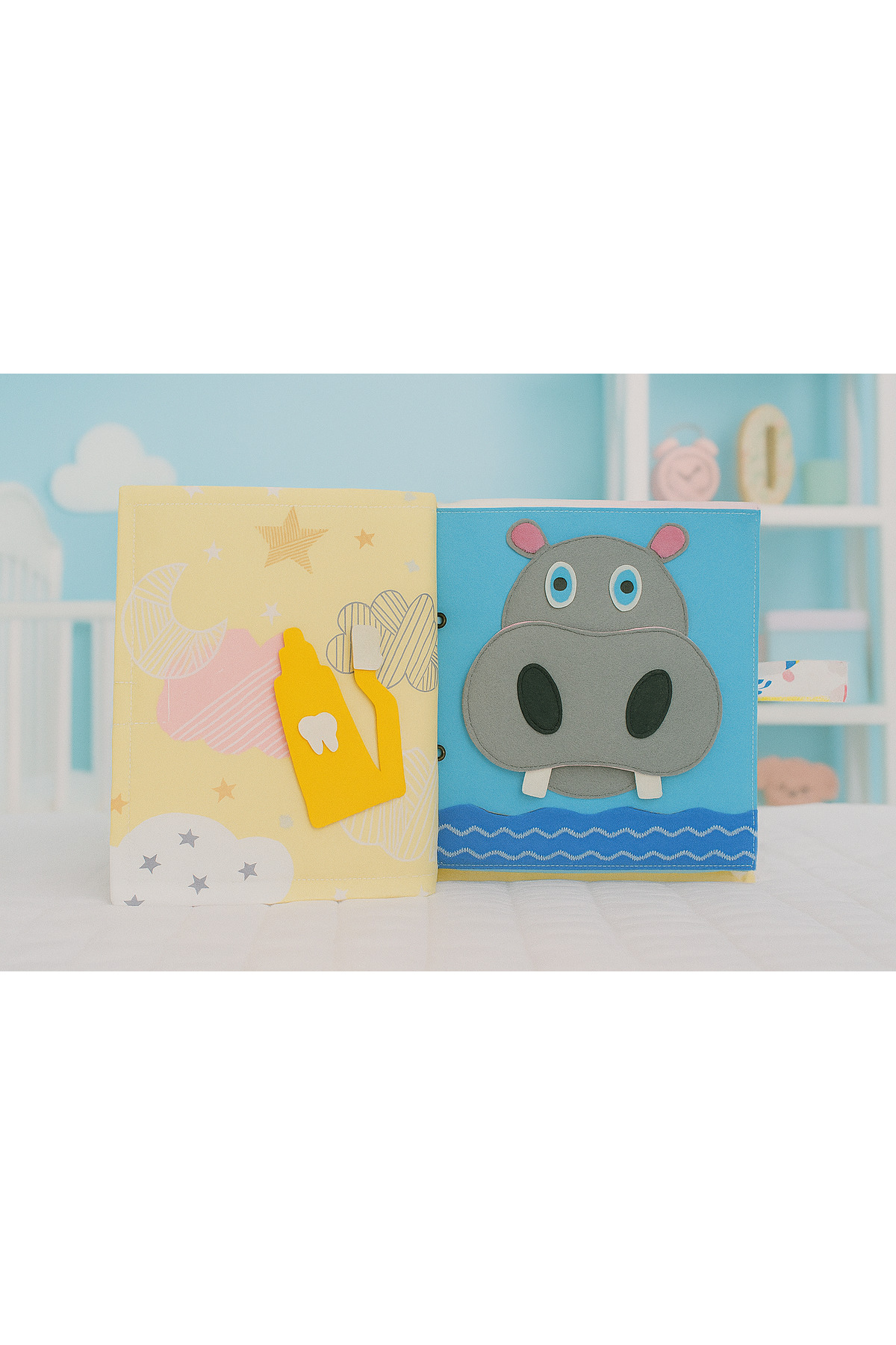Dinootoys Montessori Eğitici Aktivite Keçe Kitap 10 Sayfa fotoğrafı 3 (önizleme)