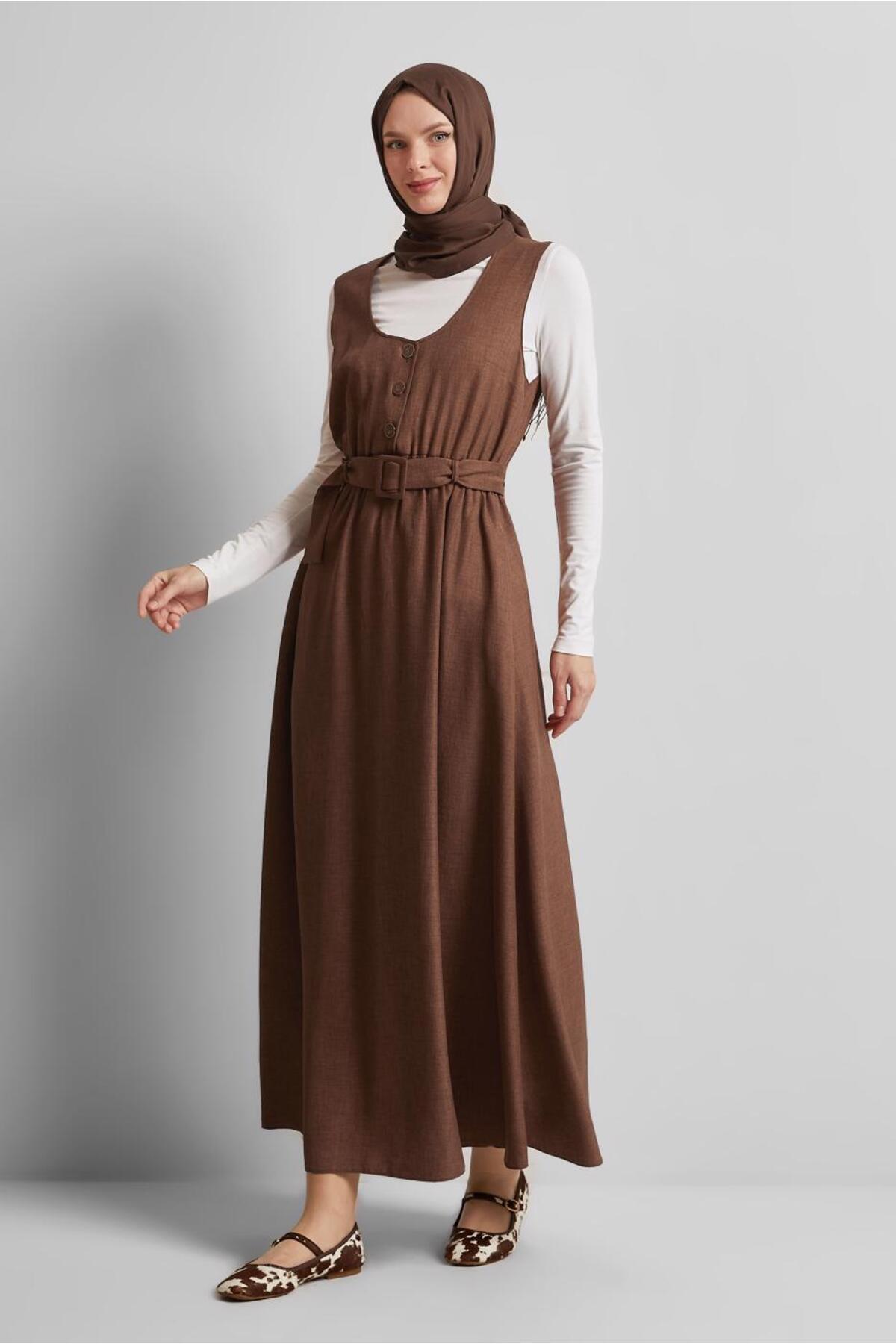 آلوینا پیراهن جلیقهای کمربنددار ۴۴۶۶۸ آلوینا پیراهن جلیقهای کمربنددار ۴۴۶۶۸