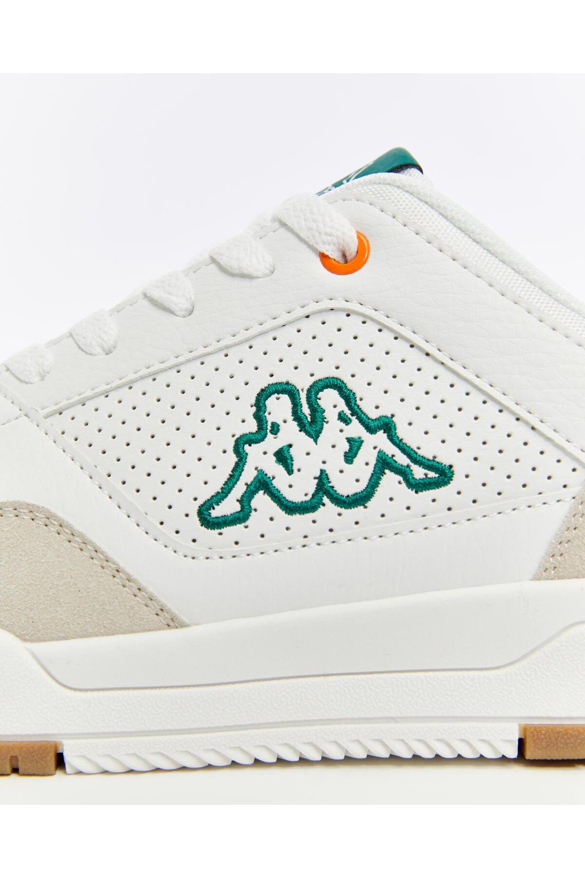 Kappa  Manis Erkek Beyaz-Turuncu Regular Sneaker - Görsel 5