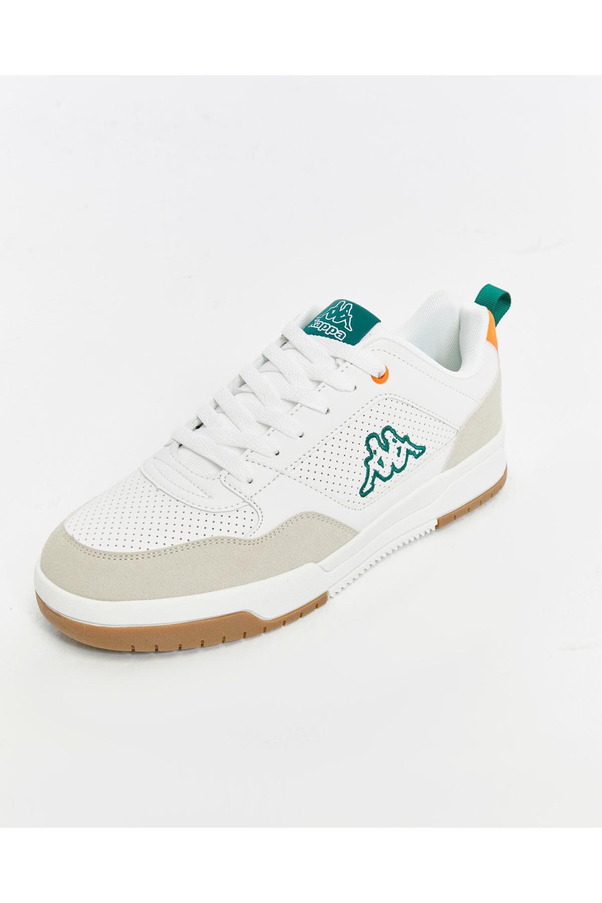 Kappa  Manis Erkek Beyaz-Turuncu Regular Sneaker - Görsel 4