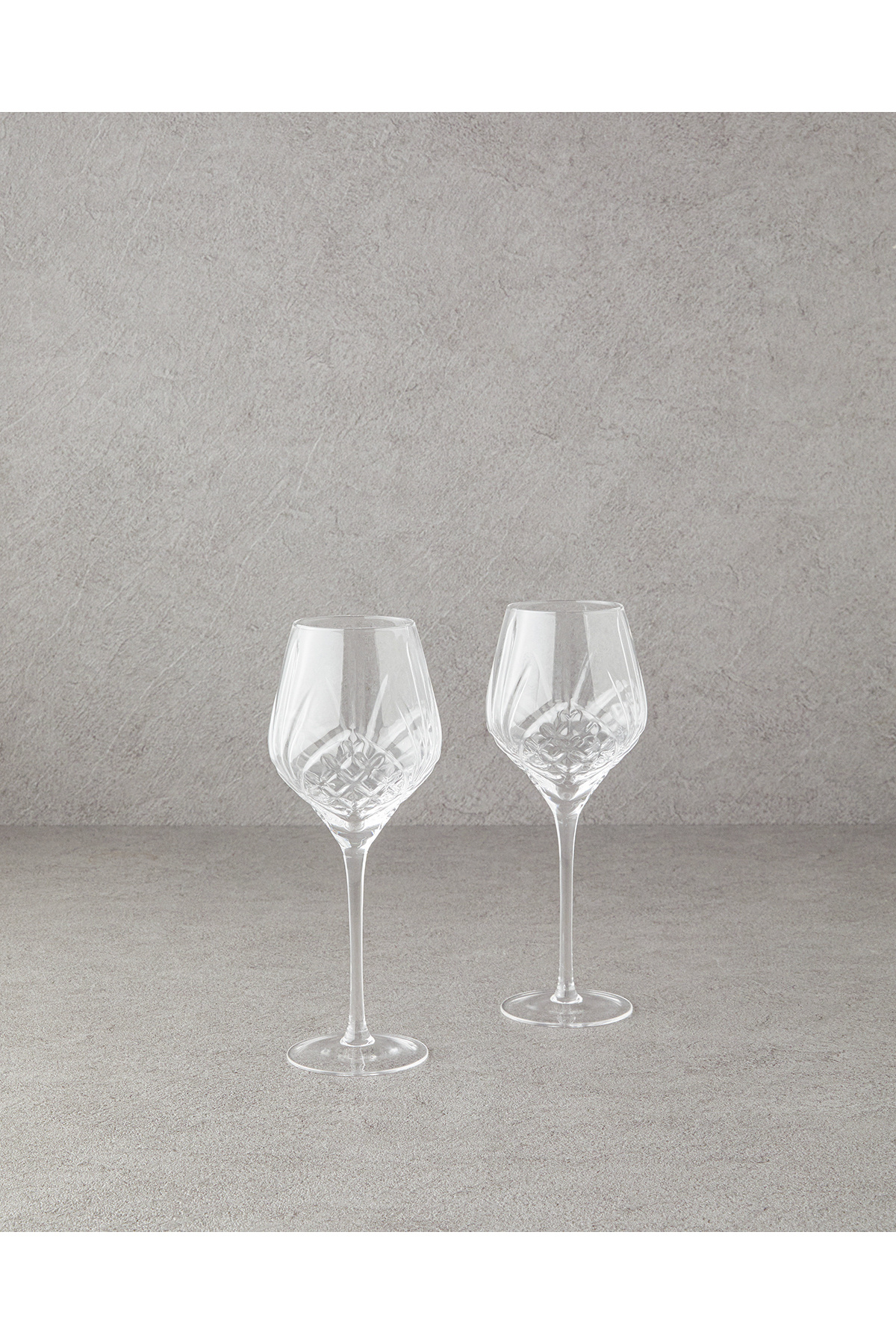 English Home Agolde Cam 2'li Kadeh Şeffaf