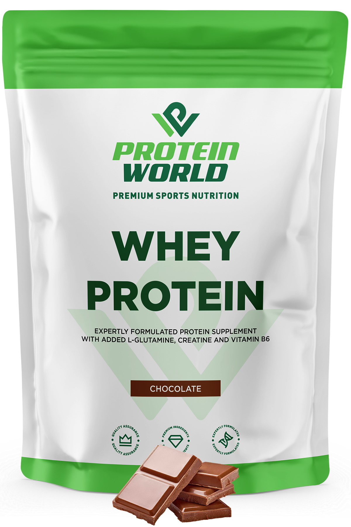 ProteinWorld Whey Protein Tozu - 420 G - Çikolata Aromalı - 14 Servis (1500mg CREATINE + 1000mg GLUTAMINE içerir)