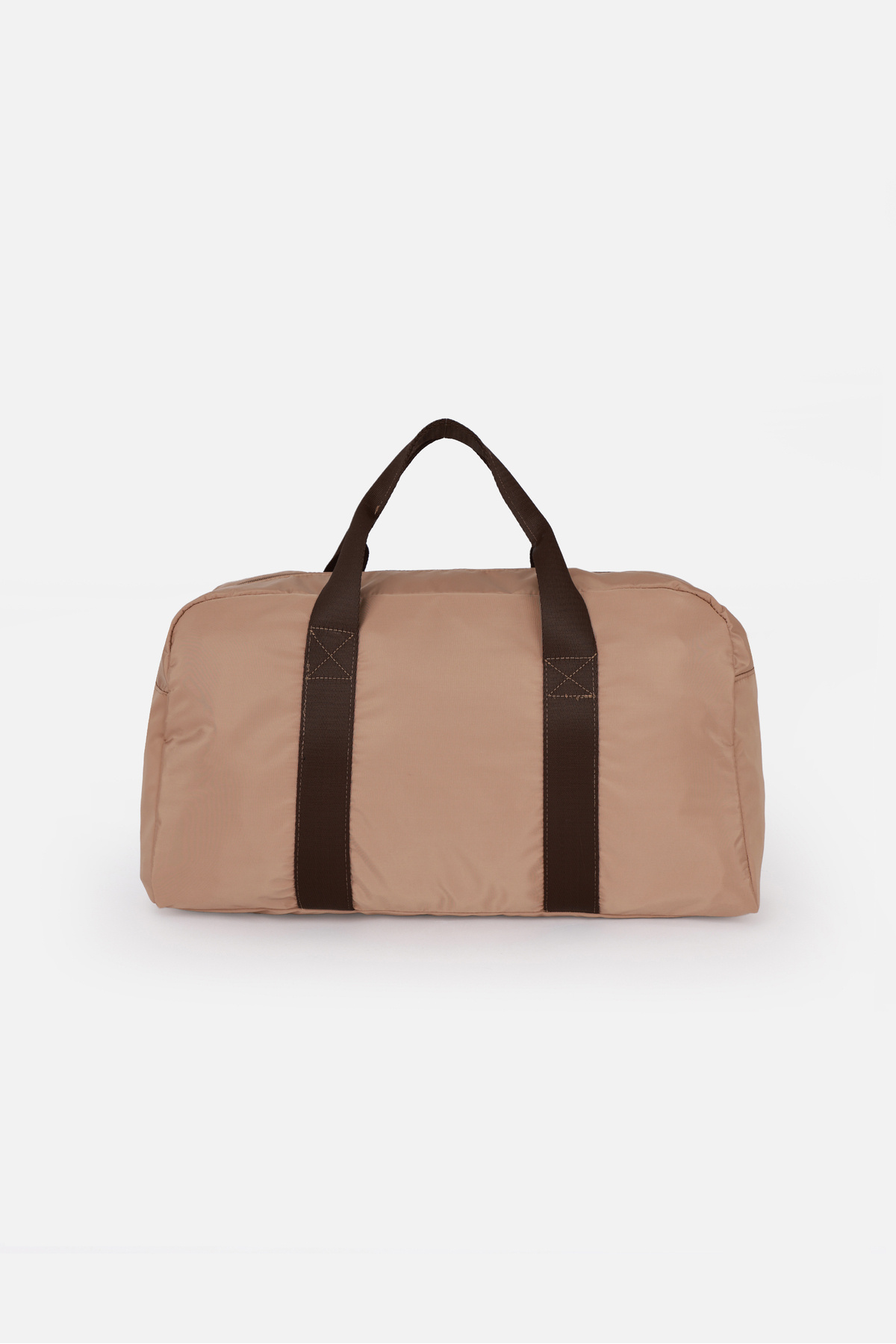 ICONE BAG Icone Kadın Paraşüt Kumaş Önü Cepli Unisex Spor Fitness Gym Çantası Bej görsel 2