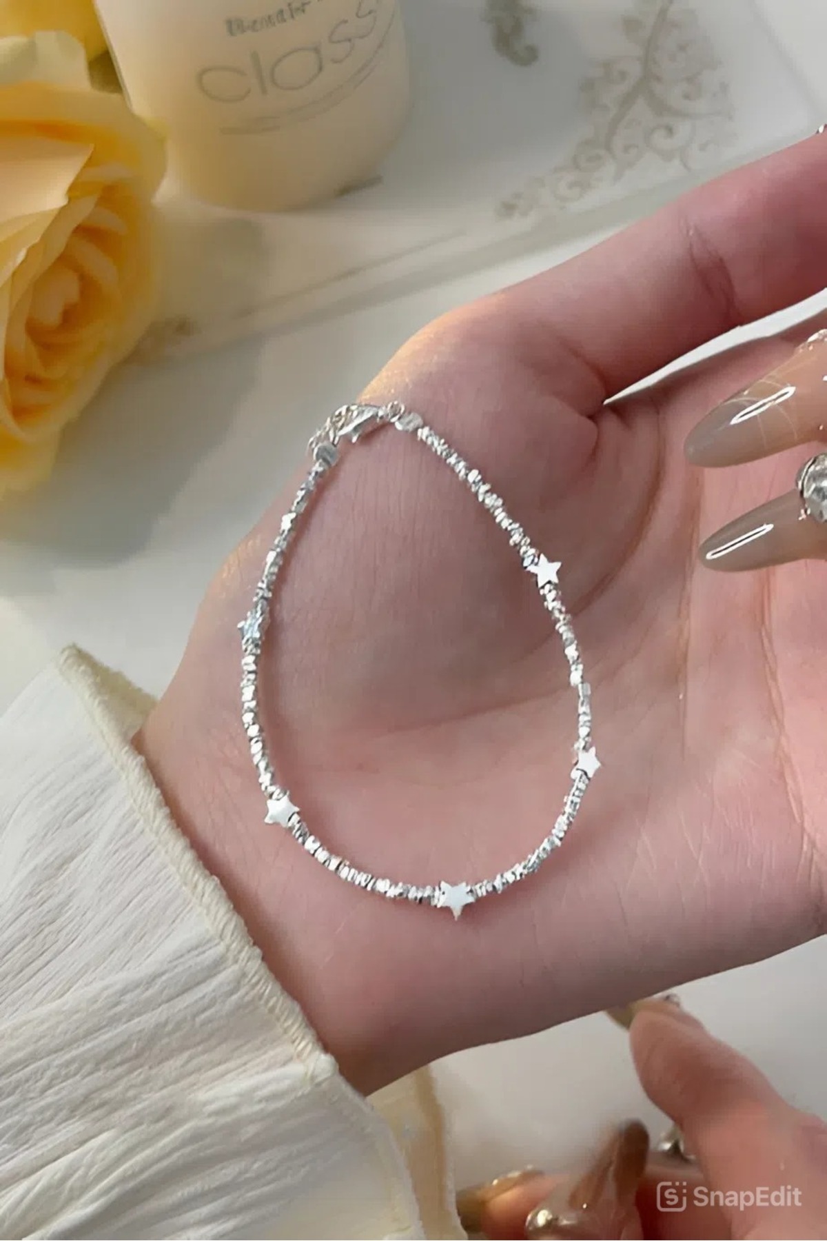 The Collection Minimal Tasarım Yıldız Figürlü Bileklik Pinterest Parlak Taş Princess Bileklik görsel 7