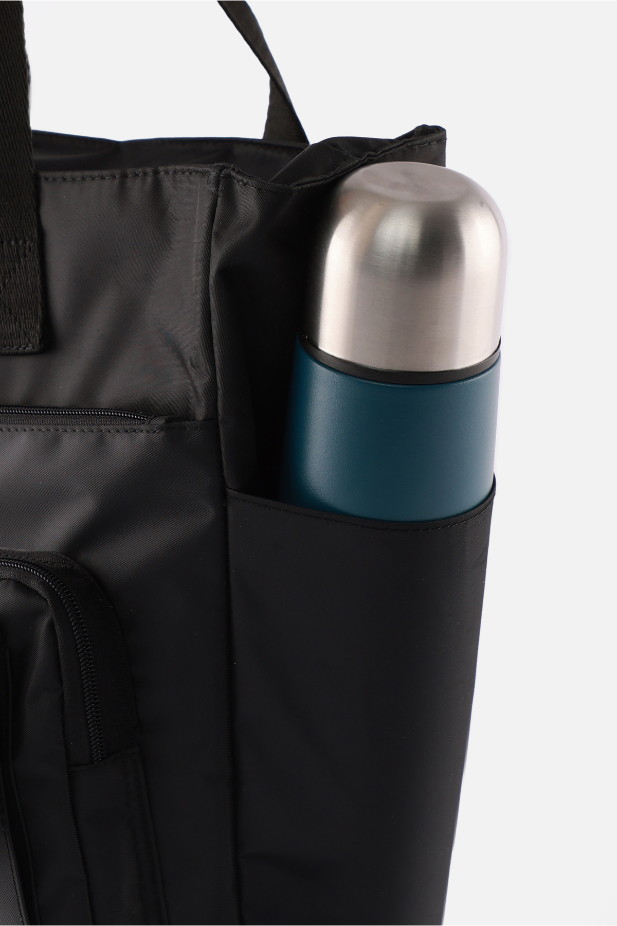 ICONE BAG  Günlük Su İtici Çanta - Laptop Bölmeli, Kapitone Detaylı, Çok Cepli, Biberon Gözlü, Valiz Aparatlı - Görsel 4