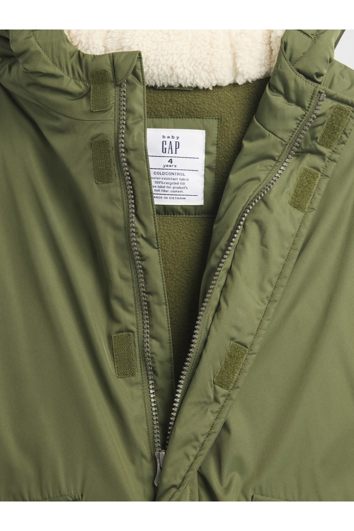 GAP Erkek Bebek Yeşil ColdControl Parka fotoğrafı 2 (önizleme)