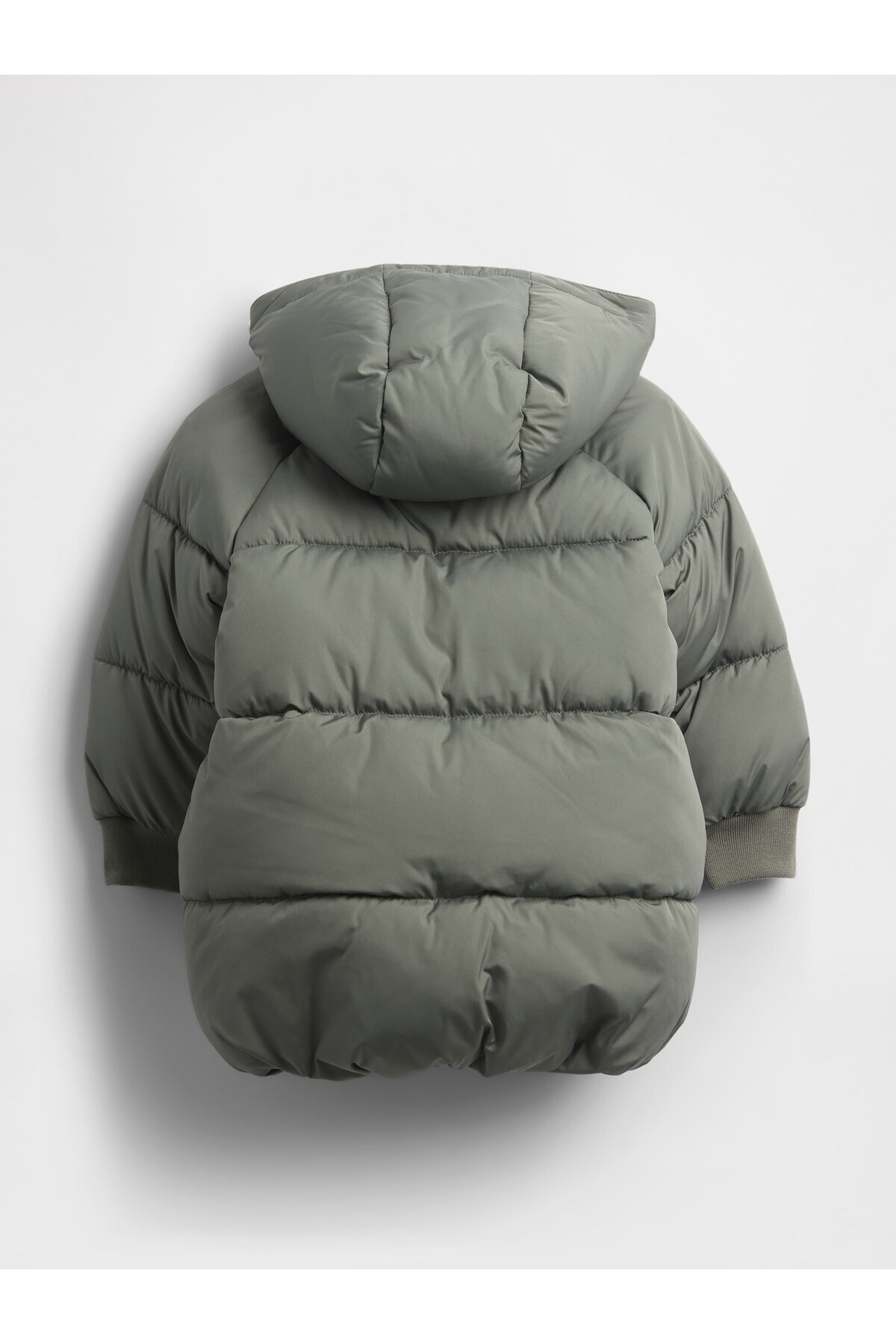 GAP Erkek Bebek Yeşil Heavyweight Puffer Şişme Mont fotoğrafı 2 (önizleme)