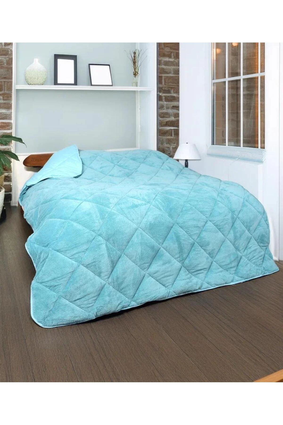 Genel Markalar WELSOFT YORGAN ÇİFT KİŞİLİK YORGAN 200*220 ÇİFT TARAFLI-Turkuaz