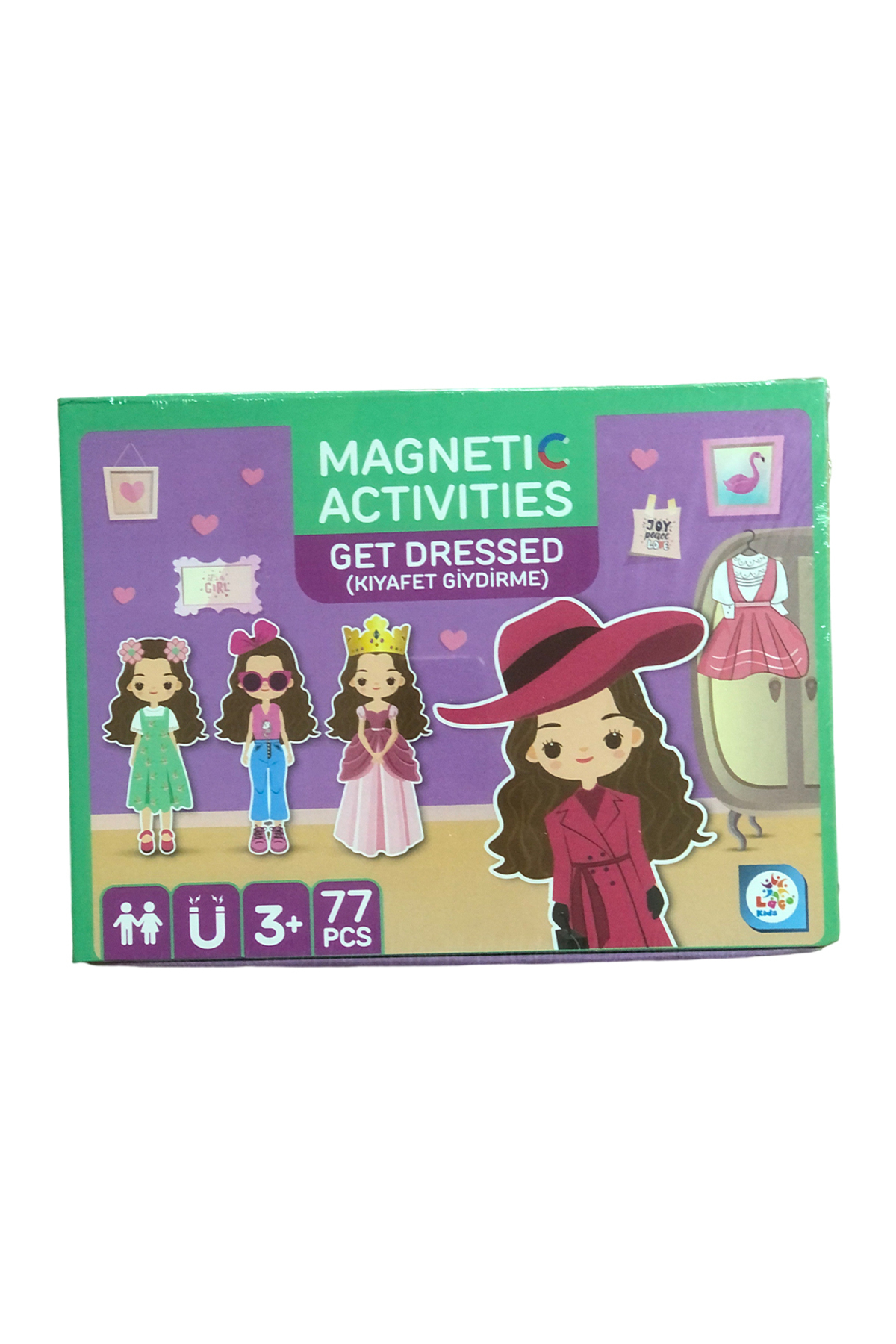 مجموعه ۷۷ تکه لباس دخترانه با فعالیت‌های مغناطیسی