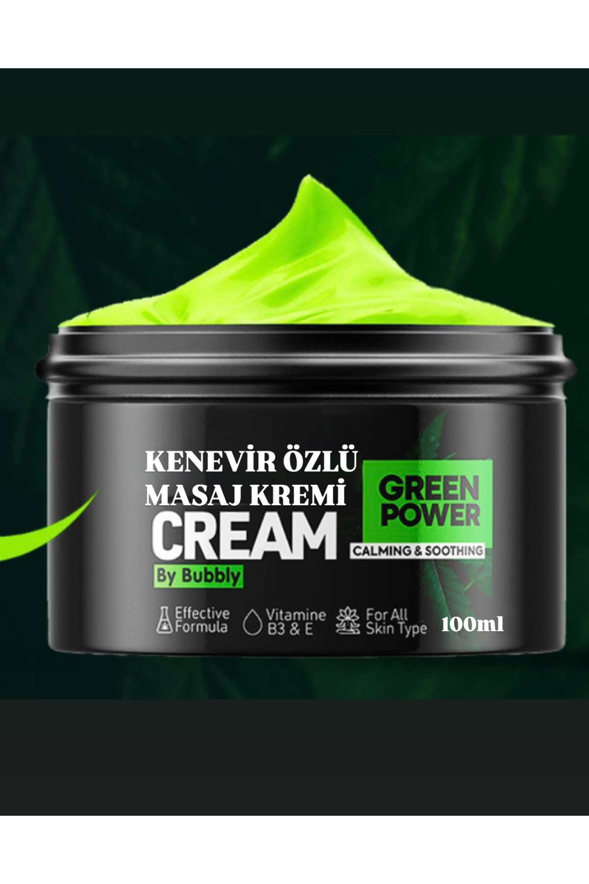 GREEN POWER Kenevir özlü masaj kremi cemp cream 100ml