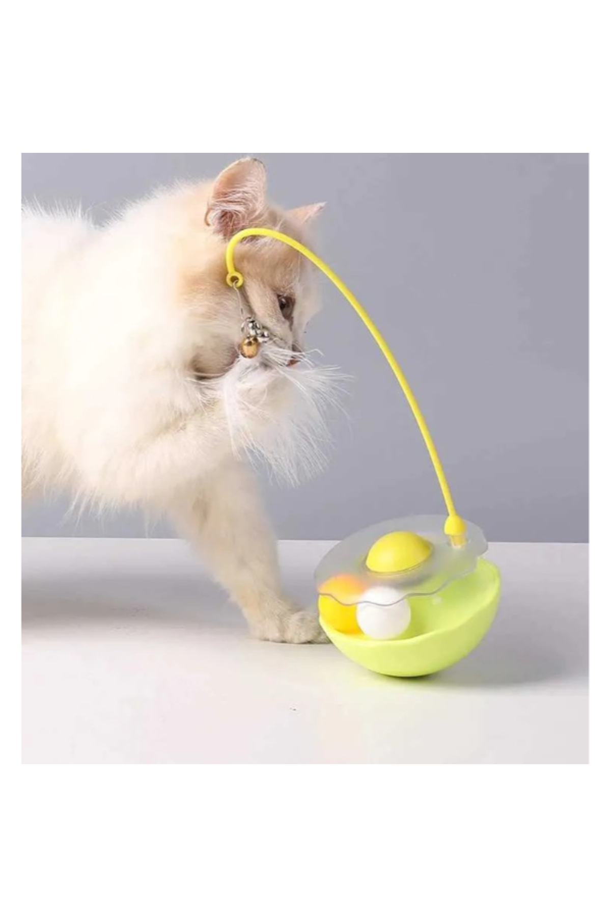 BM Makina River World Kediler İçin Hacıyatmaz Kedi Otlu Zilli Oyuncak