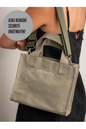 Otranto Company Sole Mumlu Kanvas Çanta - Nehir Yeşili
