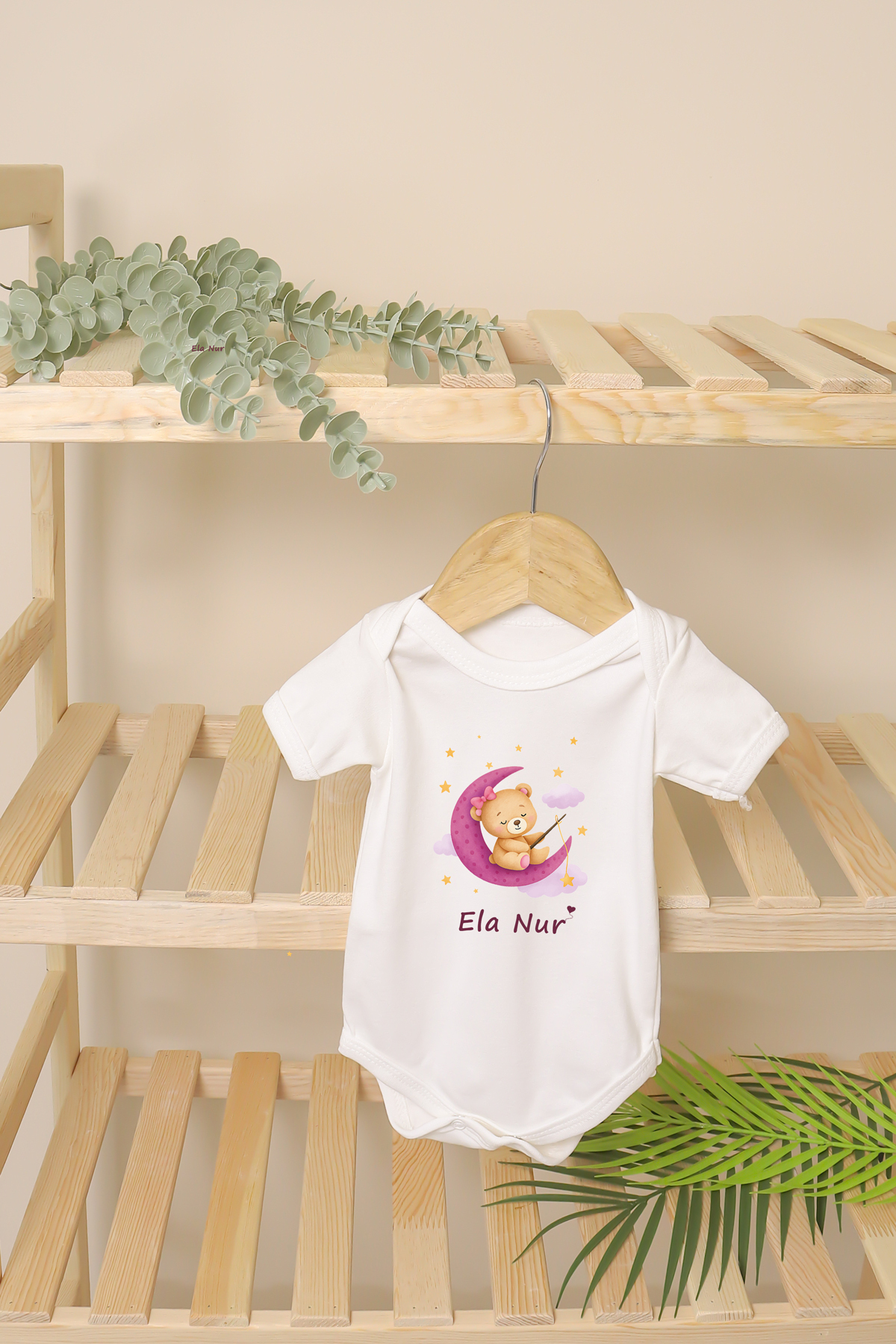 Sitilin Kız Bebek %100 Pamuk Organik Baskılı İsimli Hastane Çıkışı Yenidoğan İsme Özel Fırça Hediyelik Seti fotoğrafı 6 (önizleme)