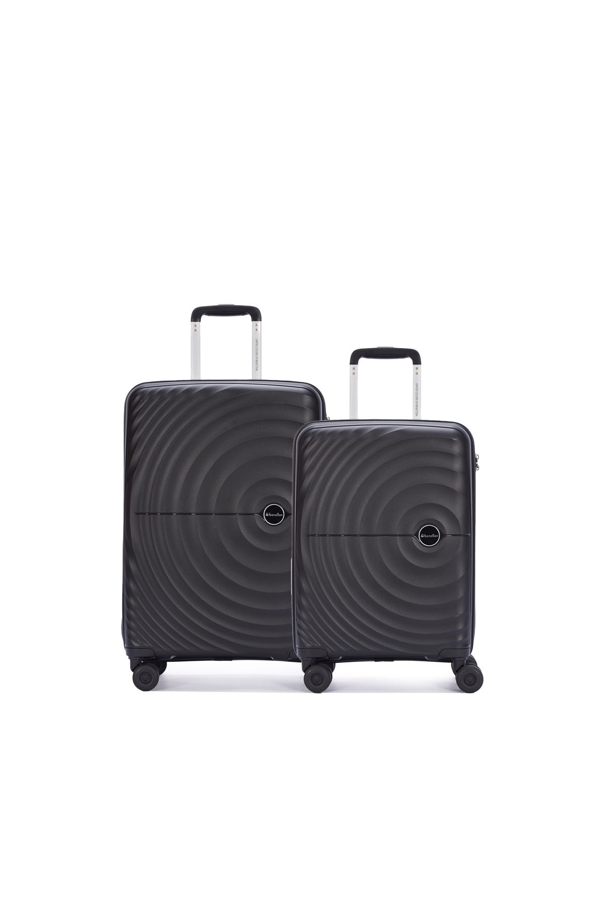 یونایتد کالرز آو بنتون چمدان دو تکه بنتون سایز متوسط ​​و کابین، 100% پلی‌پروپیلن، مشکی، کد 14Bnt8002