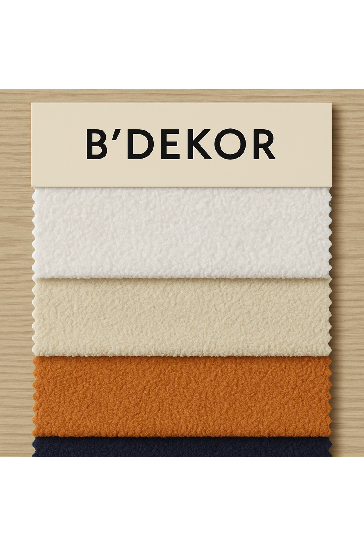 B'Dekor Teddy Bukle Bebek Odası/Puf/Kırlent Kumaşı-EKRU fotoğrafı 2 (önizleme)