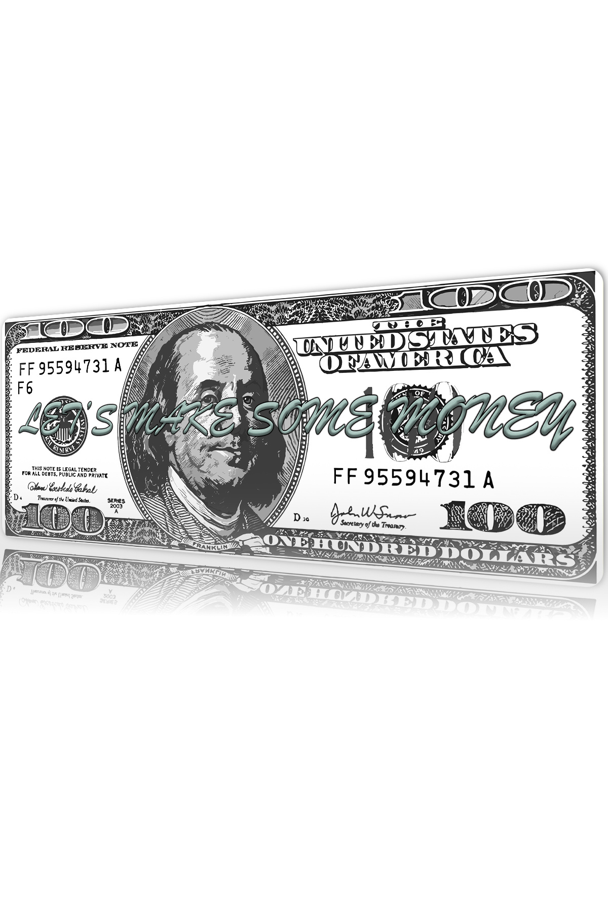 Let's Make Some Money Gaming Gaming Mouse Pad 80x30cm 3mm Mousepad