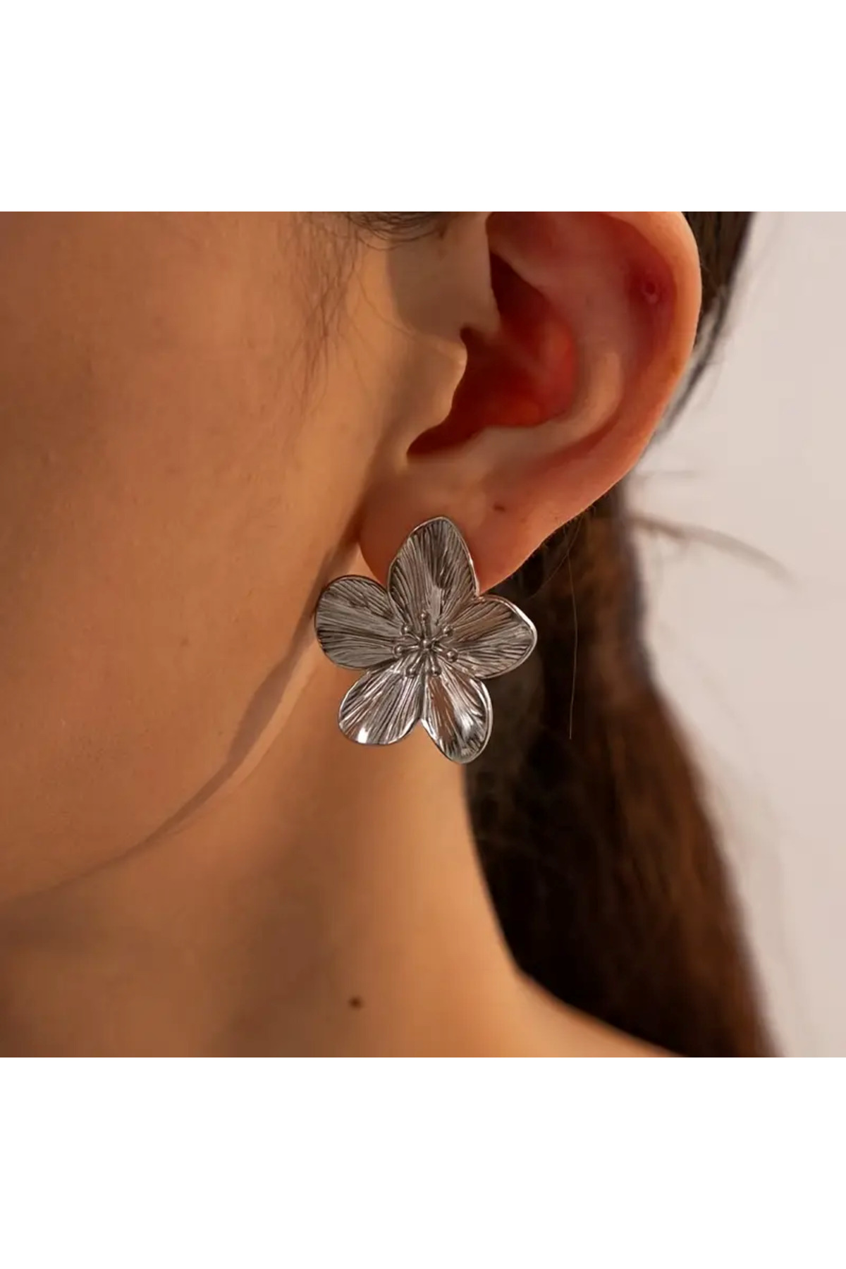 Ultra Hafif Aria Çiçek Küpe Flower Küpe (1 ÇİFT)