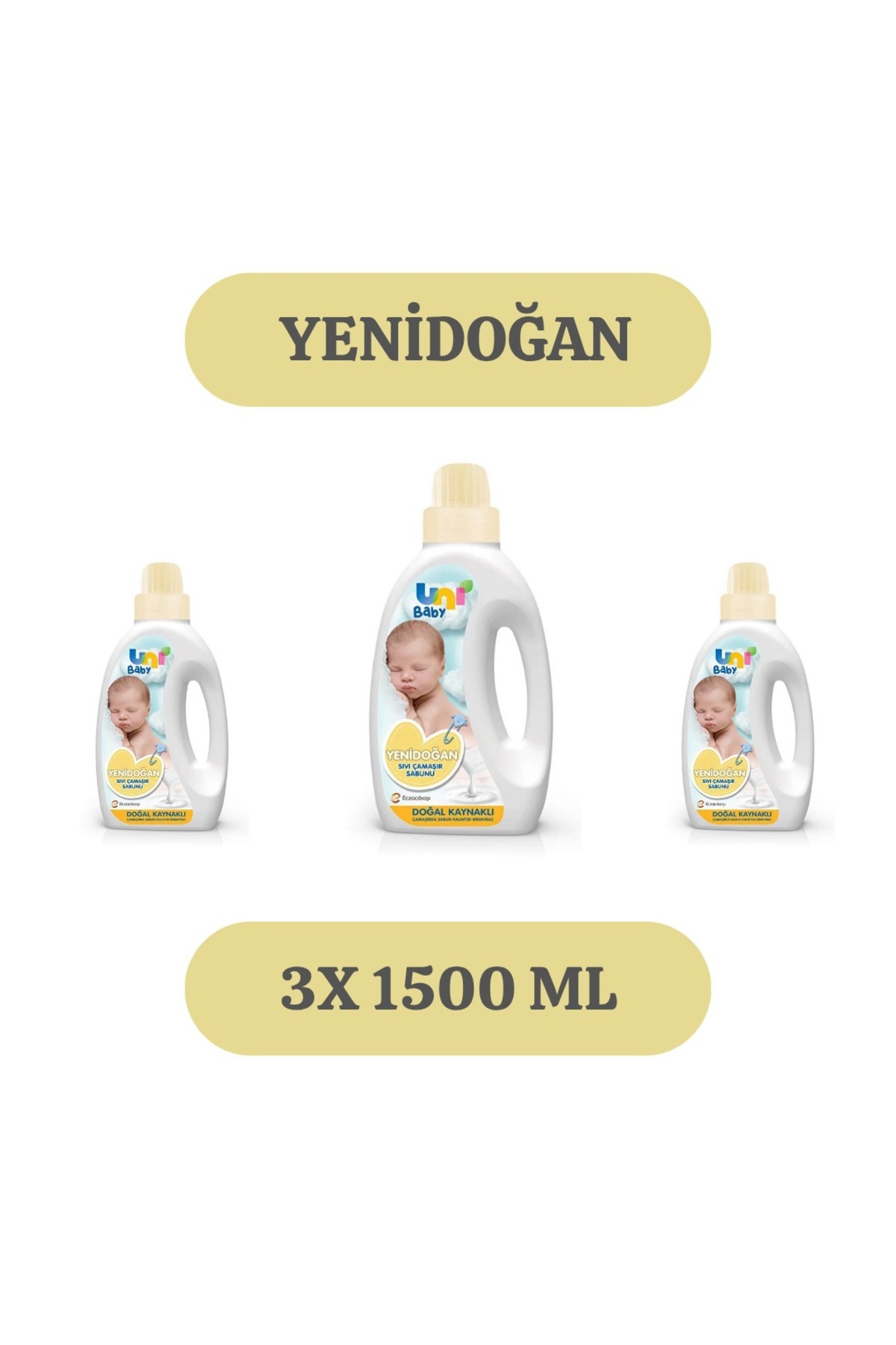 Uni Baby Yenidoğan Bebek Sıvı Çamaşır Sabunu 3X 1500 ML