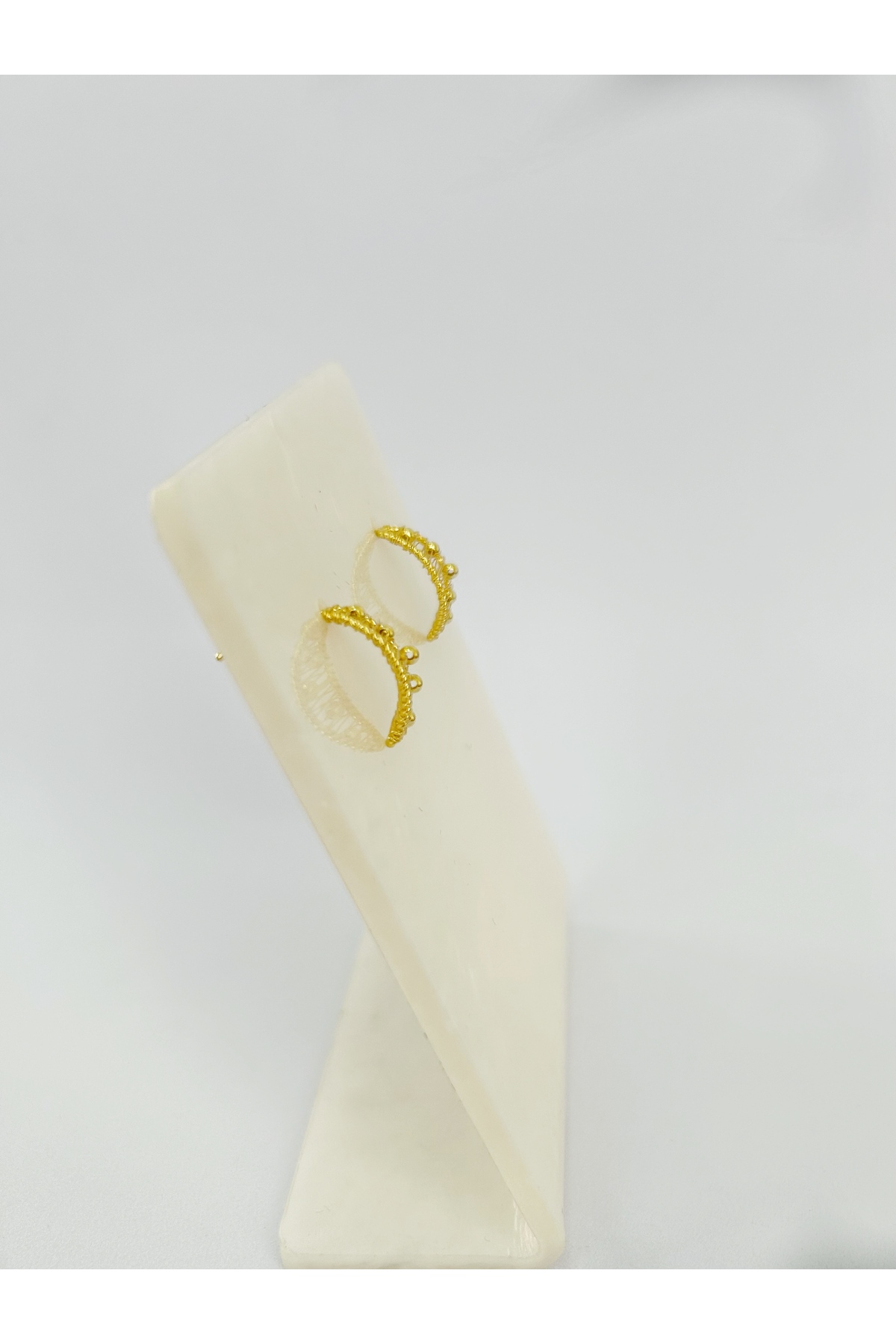 Zarif Desenli Gümüş Küpe - 3