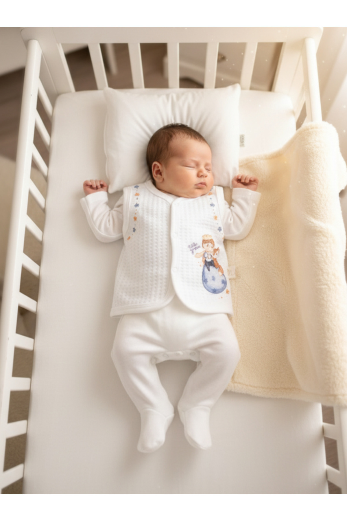 BABYLİM Küçük Prens Basic Kapitone Yelek %100Pamuk fotoğrafı 5 (önizleme)