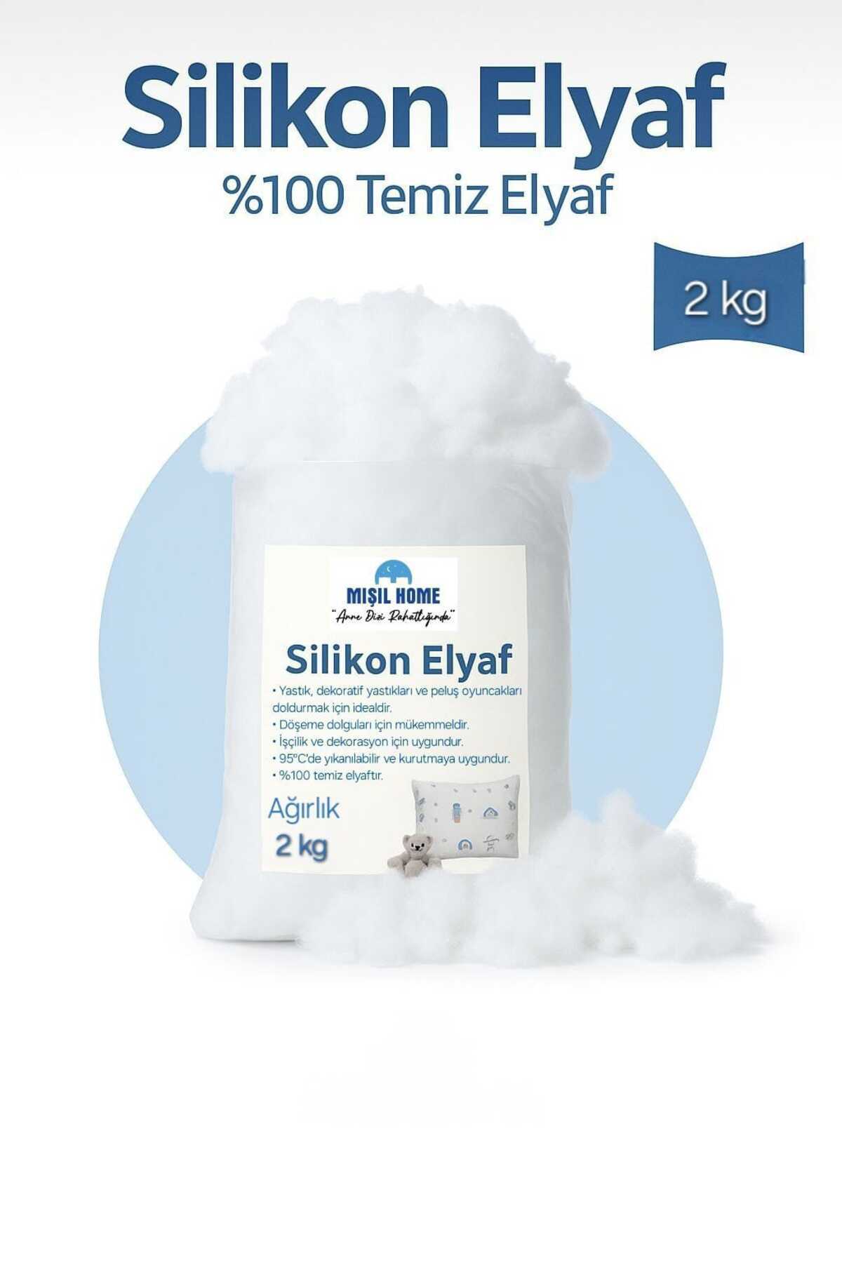 MIŞIL HOME Yastık Yorgan Oyuncak Dolum Malzemesi Antialerjik Yapışmaz 1.Kalite %100 Temiz Silikon Elyaf