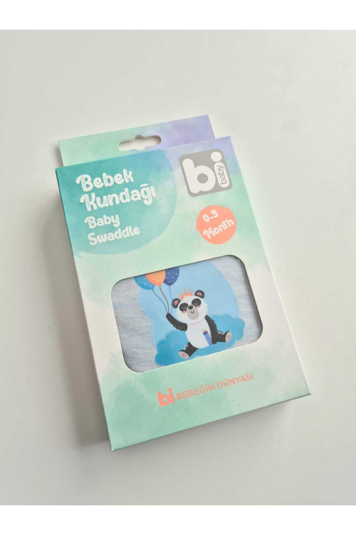 Bibaby İncibaby % 100 Pamuk Erkek Bebek Kundak 0-3 Ay