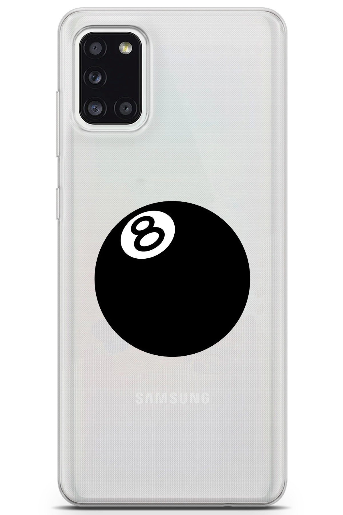 Samsung Galaxy A31 Compatible Printed Soft Silicone Transparent Phone Case