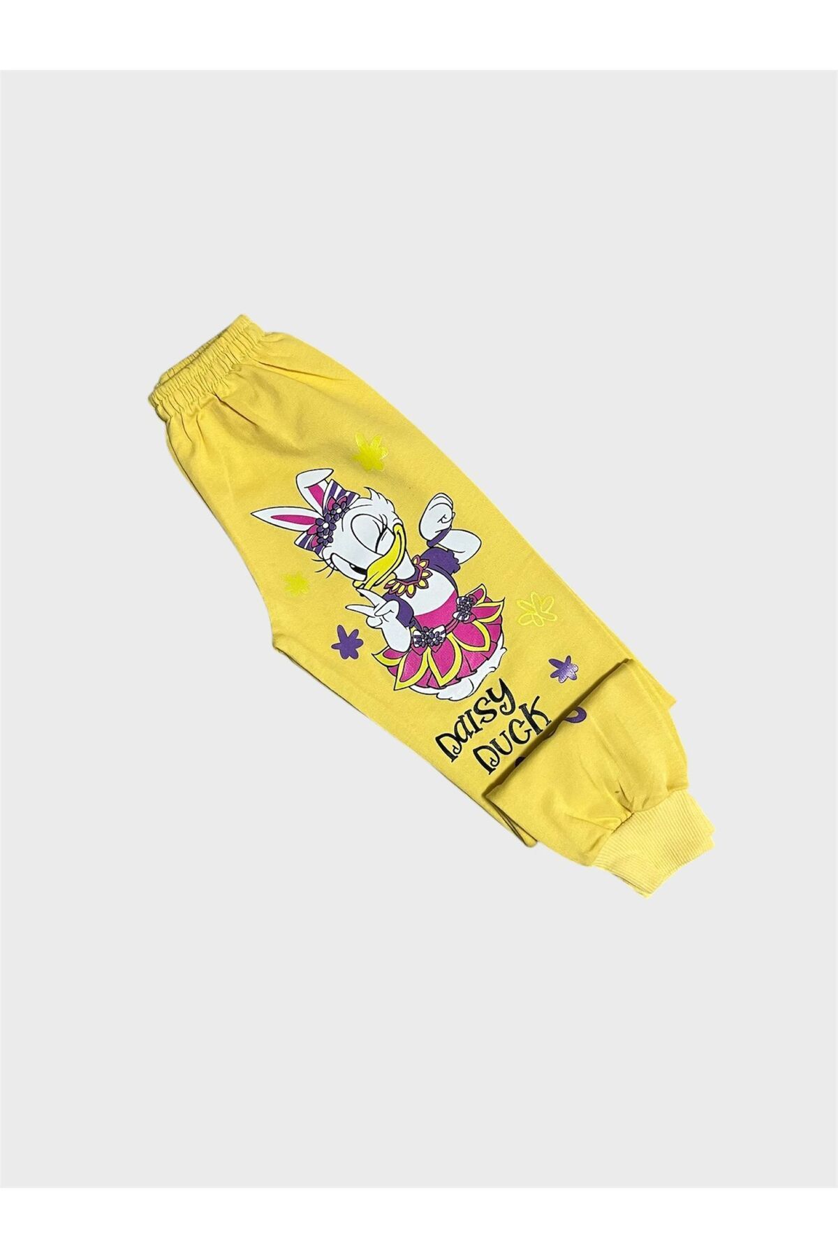 tusem butik homewear Kız Çocuk Pamuklu Sarı Sevimli Ördek Desenli Uzun Kollu Mevsimlik Pijama Takımı fotoğrafı 5 (önizleme)