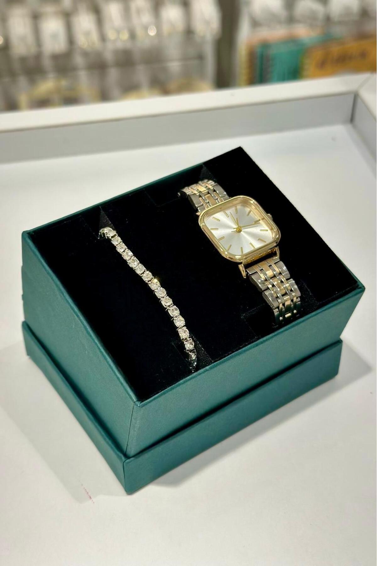 DEEPORA  KARE KASA KADIN KOL SAATİ - Görsel 4