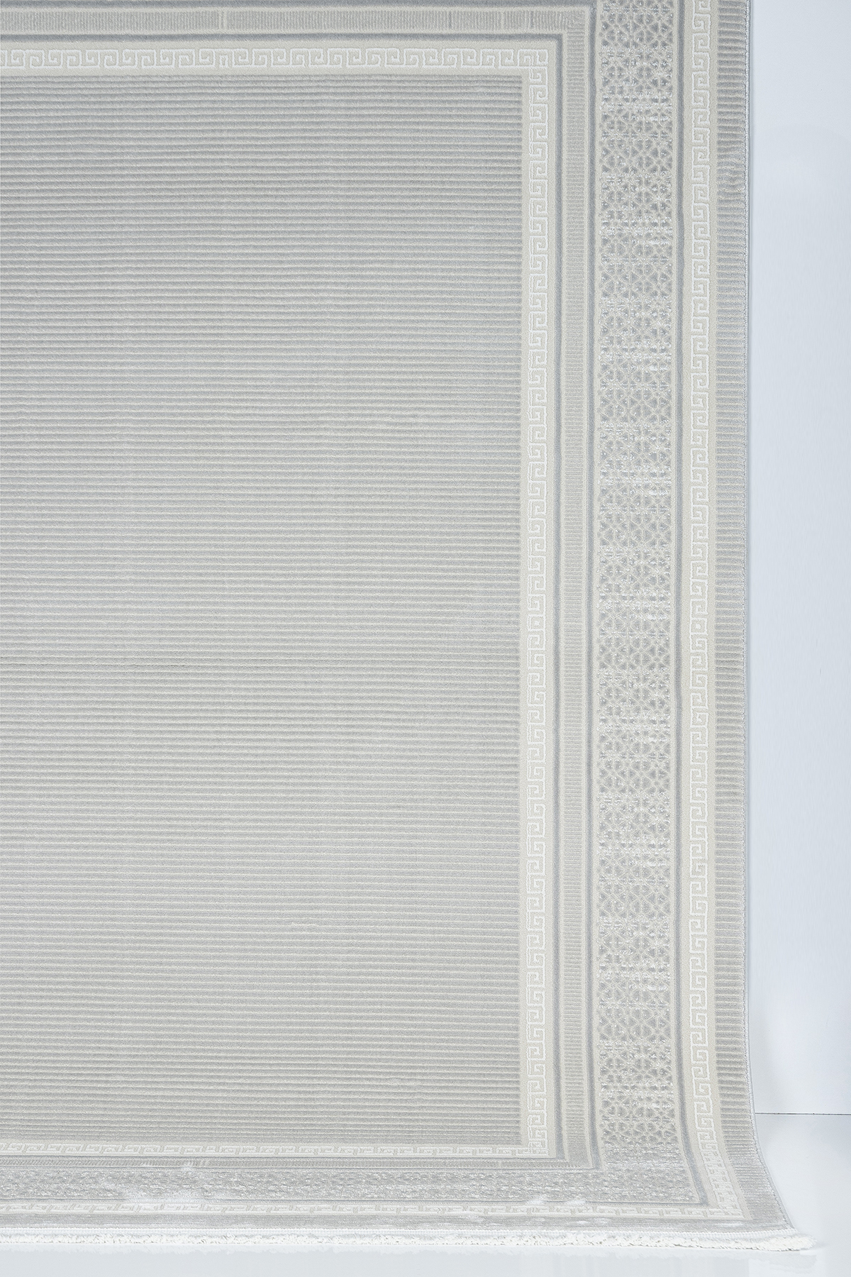 4 Square Meters - 6 Square Meters Bamboo Style Modern Woven Living Room Rug Antiallergic A.Grey