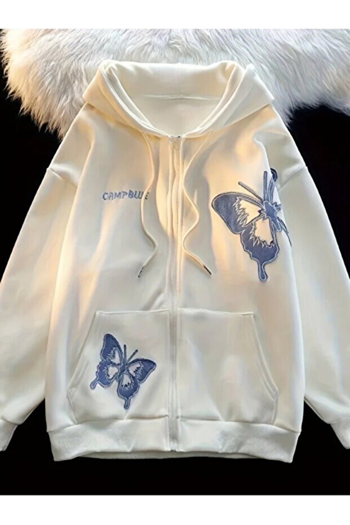 ZEMLİYA  Unisex Oversize Cumpble Kapüşonlu Hoodie — Günlük, Unisex - Görsel 2