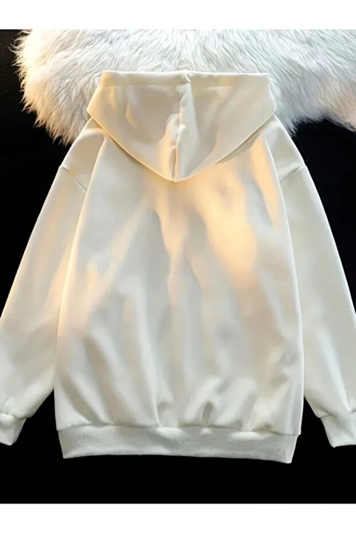 ZEMLİYA  Unisex Oversize Cumpble Kapüşonlu Hoodie — Günlük, Unisex - Görsel 4