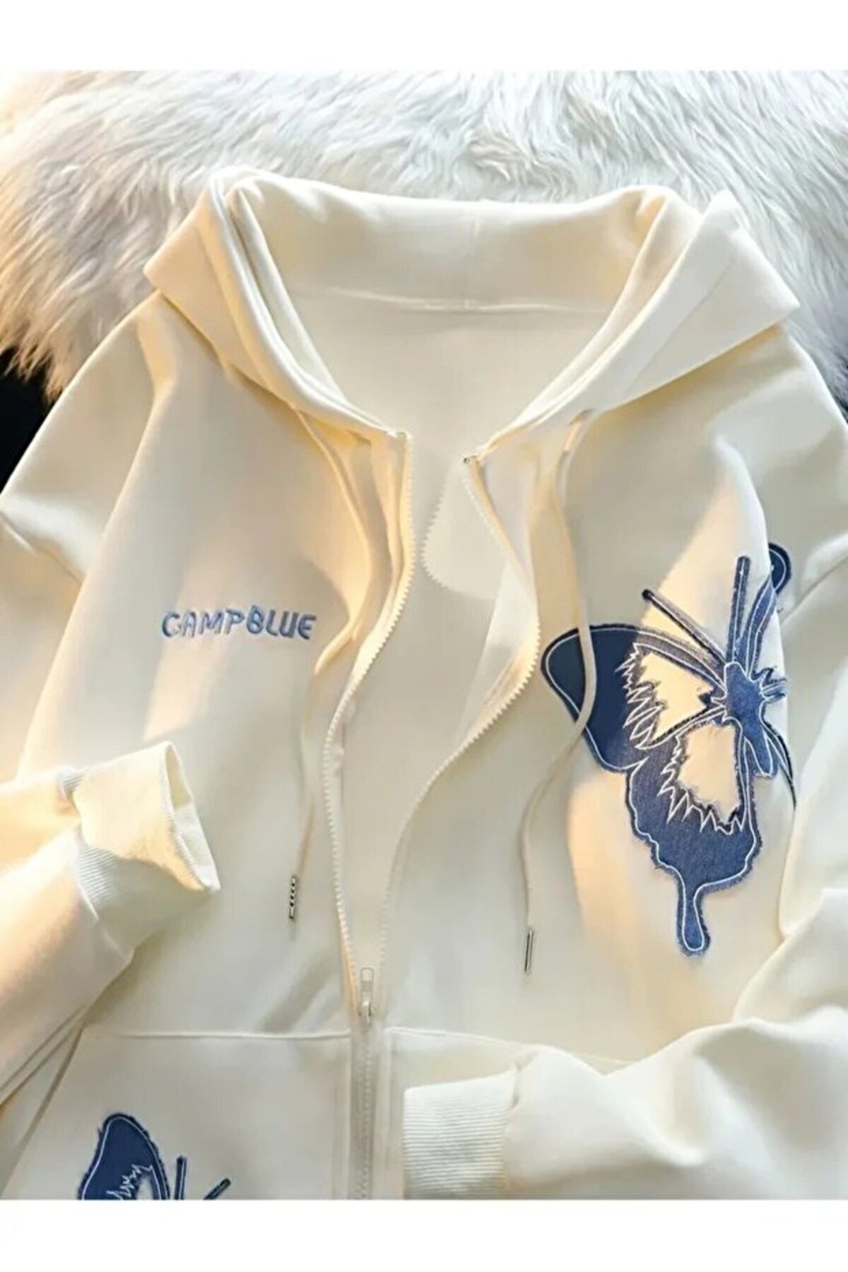 ZEMLİYA  Unisex Oversize Cumpble Kapüşonlu Hoodie — Günlük, Unisex - Görsel 3