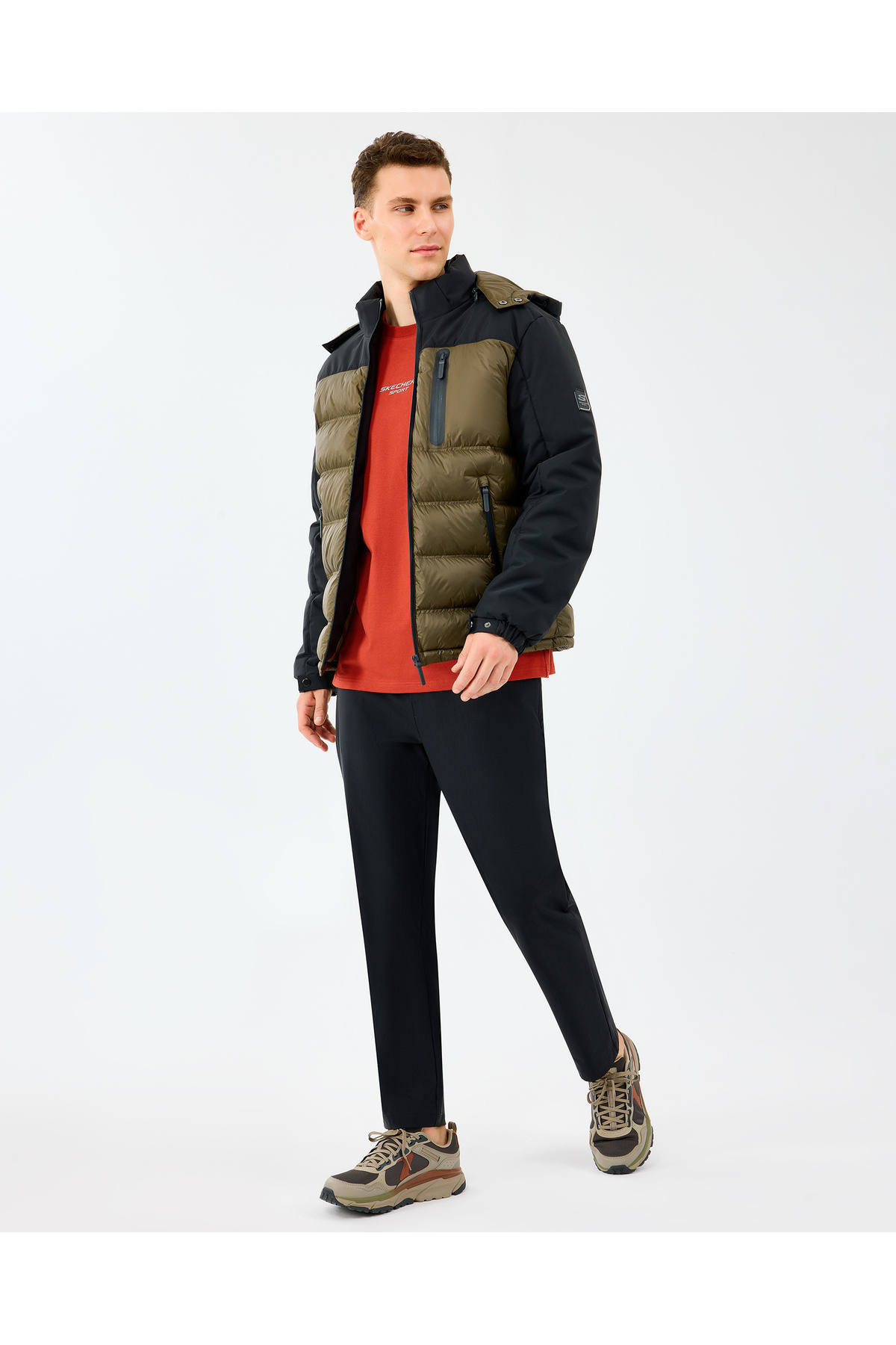 کاپشن مردانه راسته | اسکچرز Skechers S242033-3817 - تصویر 7