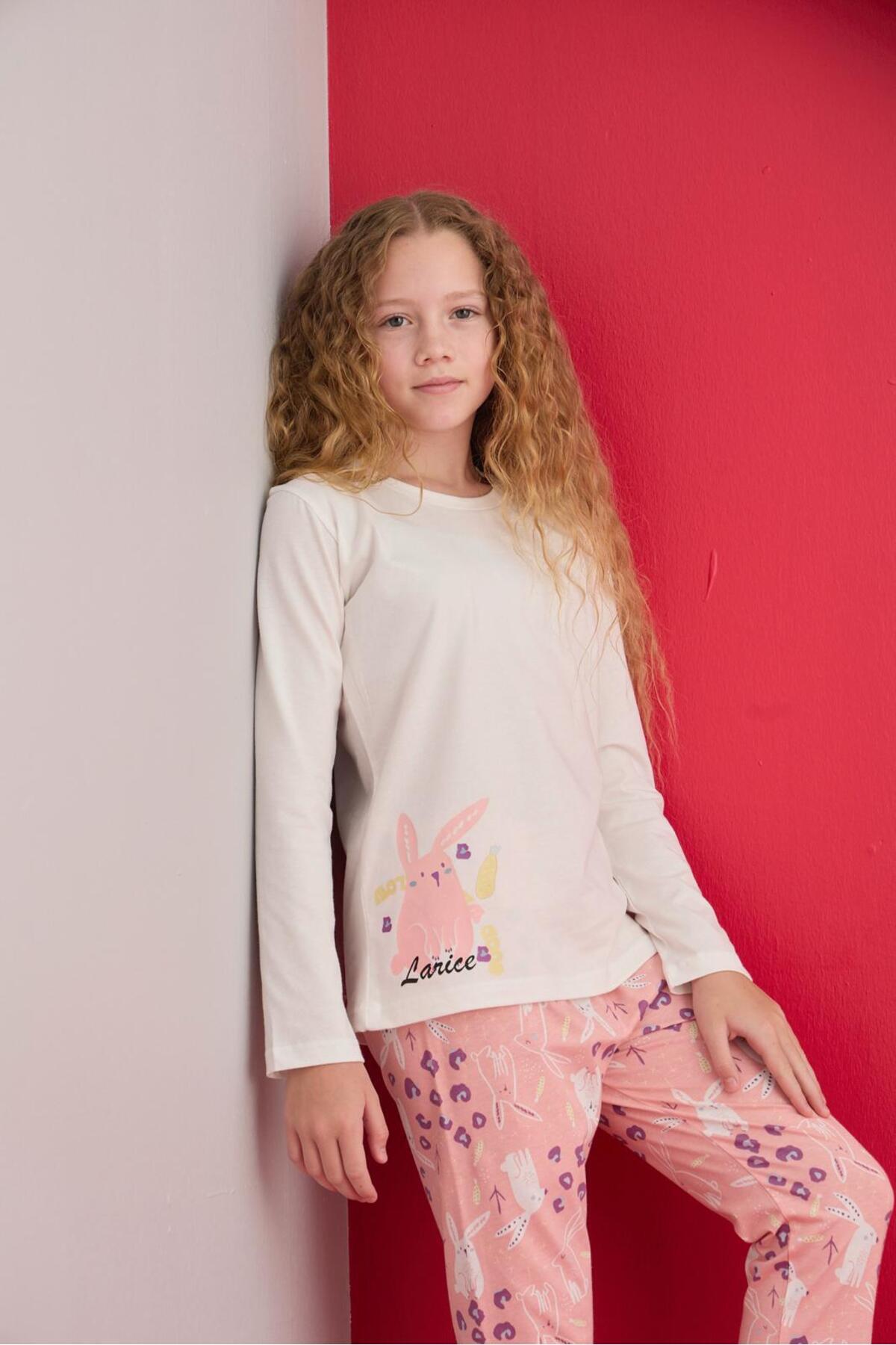 LARİCE KİDS KIZ ÇOCUK UZUN KOL PİJAMA TAKIMI fotoğrafı 2 (önizleme)