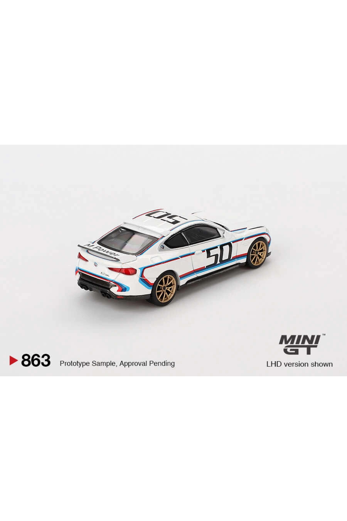 mini gt 1/64 BMW 3.0 CSL White - Blister Paket MGT00863-BL fotoğrafı 2 (önizleme)