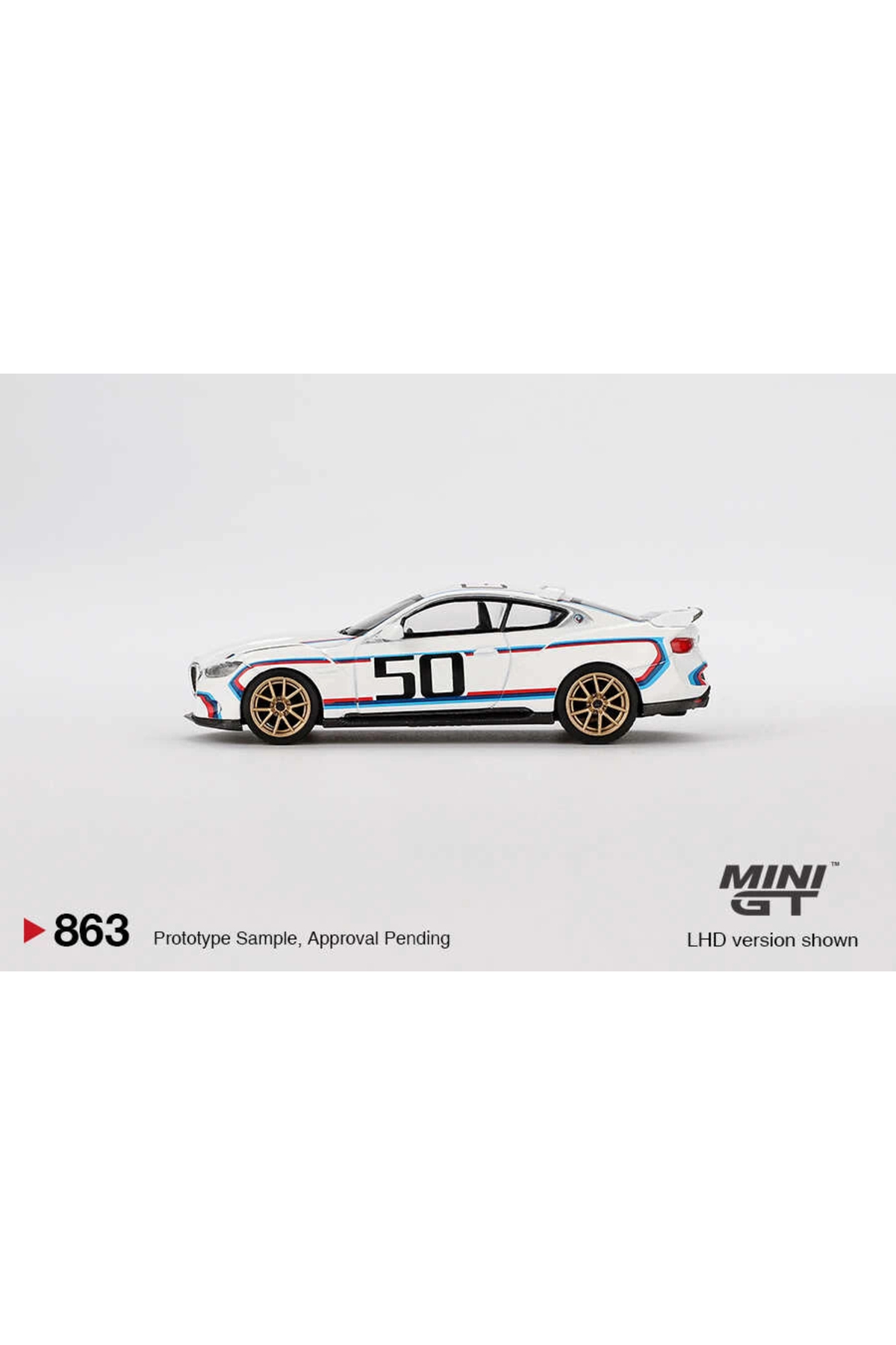 mini gt 1/64 BMW 3.0 CSL White - Blister Paket MGT00863-BL fotoğrafı 3 (önizleme)