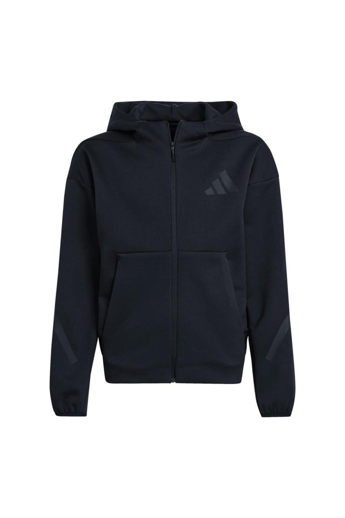 adidas Çocuk Siyah Ceket J Z.N.E.FZ JF2847 fotoğrafı 2 (önizleme)