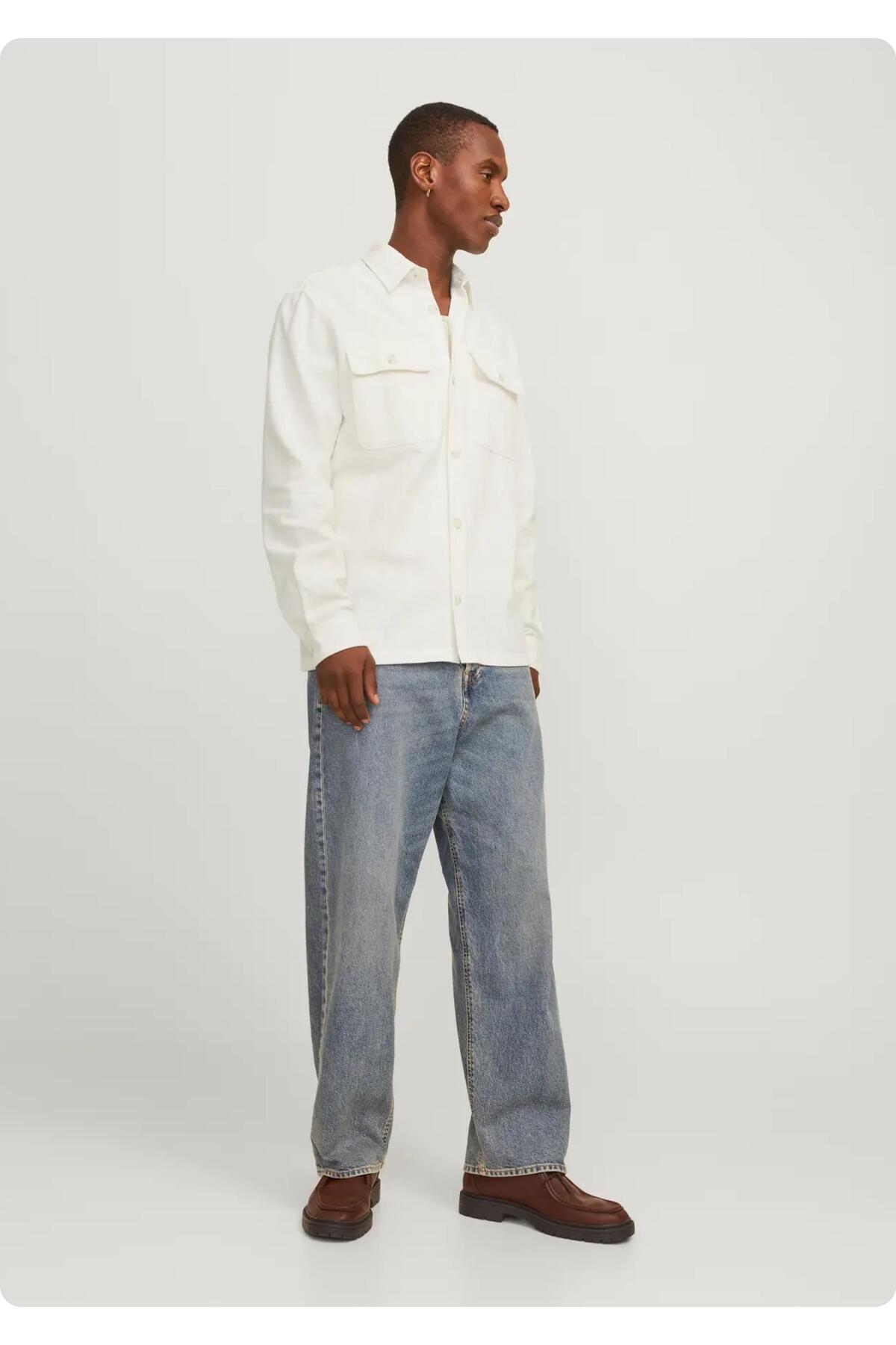 پیراهن مردانه راسته آستین بلند | جک اند جونز Jack & Jones 5SEGMBS37233 - تصویر 3
