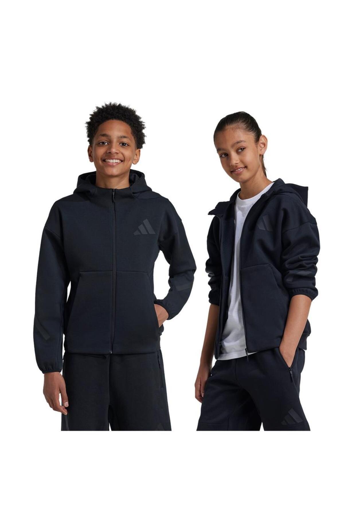 adidas Çocuk Siyah Ceket J Z.N.E.FZ JF2847 fotoğrafı 7 (önizleme)