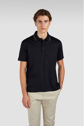 Paul&Shark Erkek Regular Fit Pamuklu Kısa Kollu Lacivert-Gold Polo Yaka T-Shi...