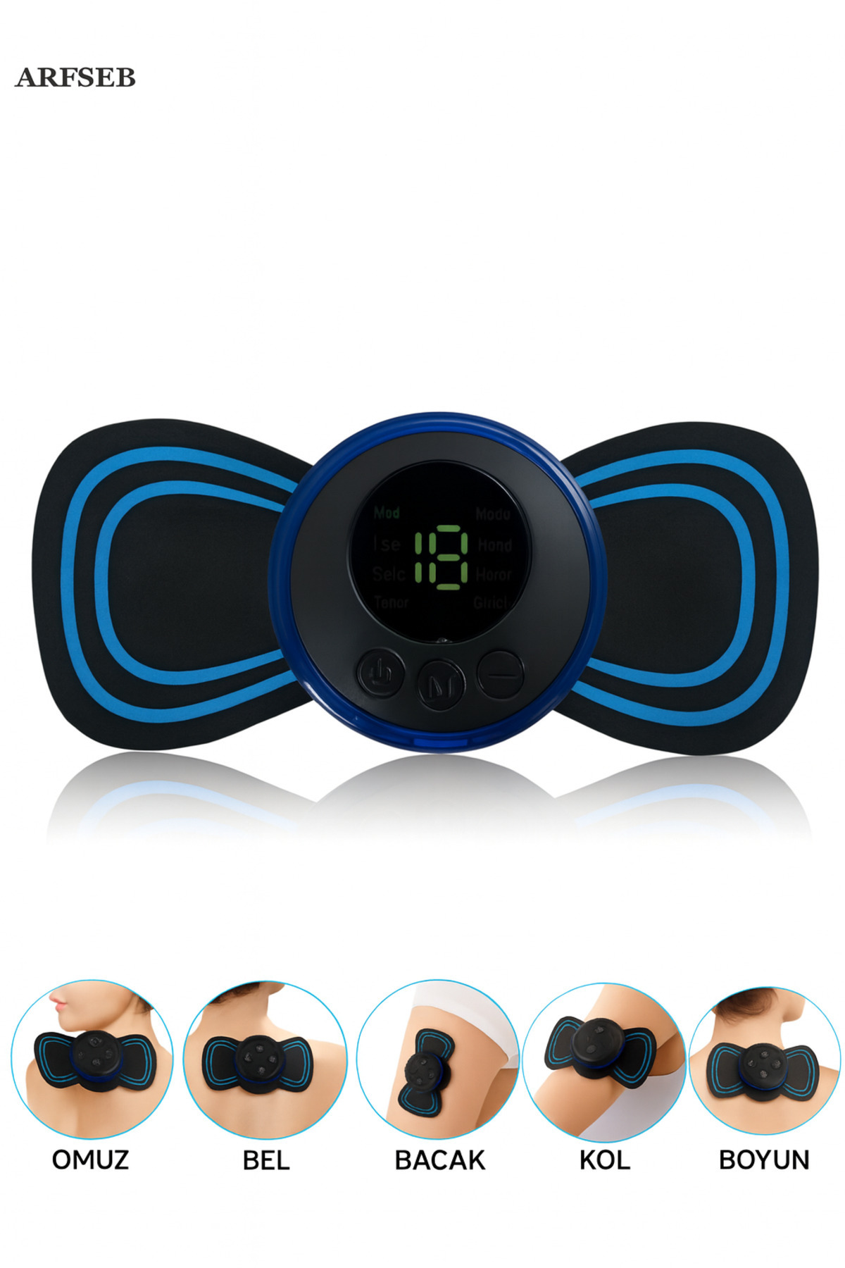 Arfseb Tüm Vücut Tens Masaj Aleti – 19 Seviye Güç Ayarı Ve 8 Mod