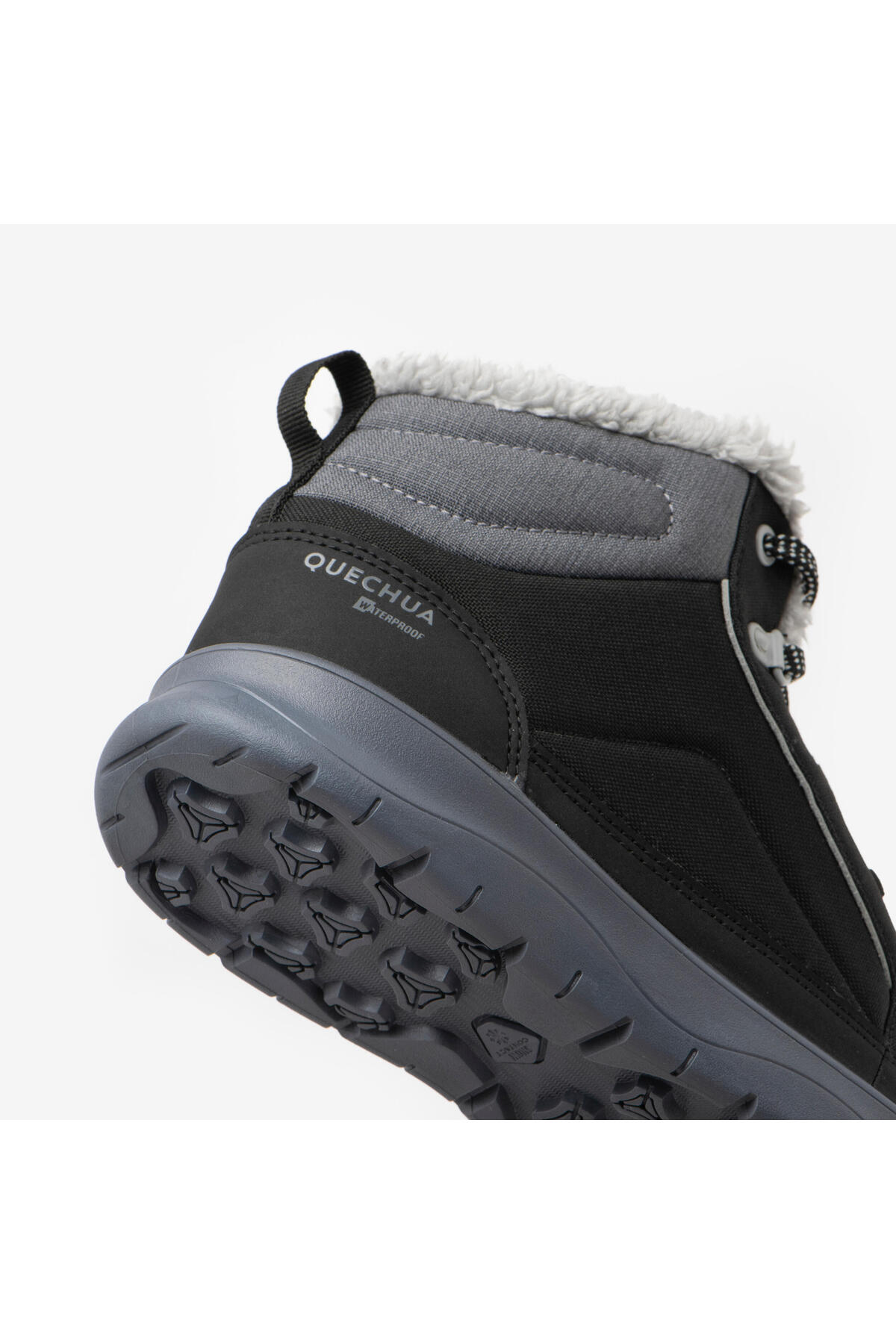 Decathlon Quechua Kadın Outdoor Kar Botu - Su Geçirmez - Siyah - NH100 Mid görsel 6